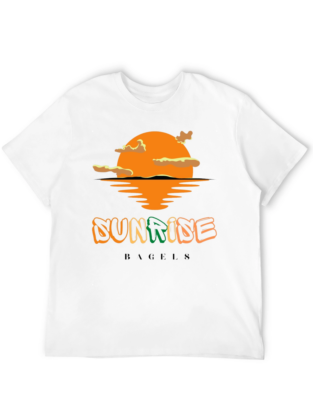 Sunrise Bagels T-Shirt - Black Cotton Blend
