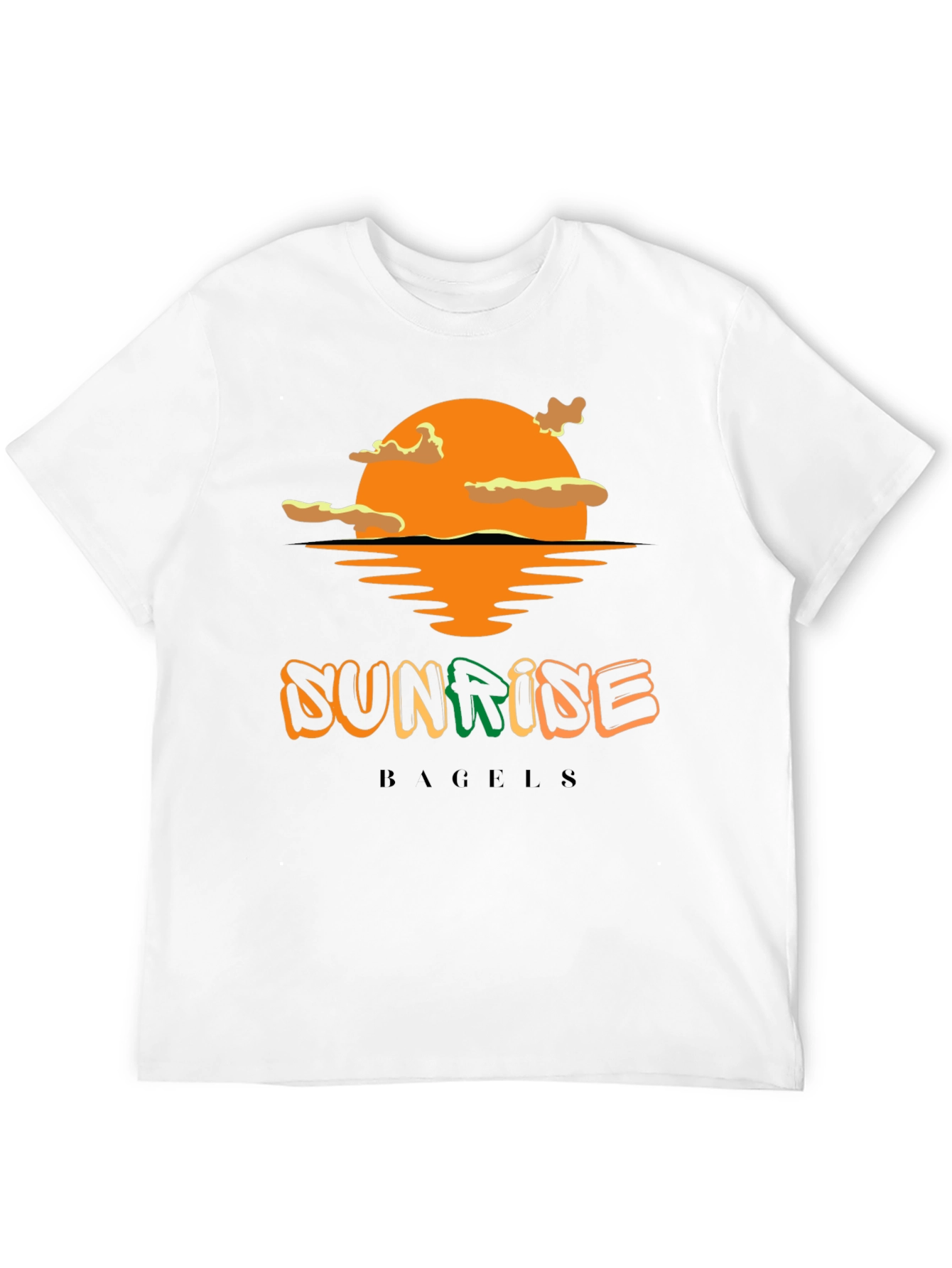Sunrise Bagels T-Shirt - Black Cotton Blend