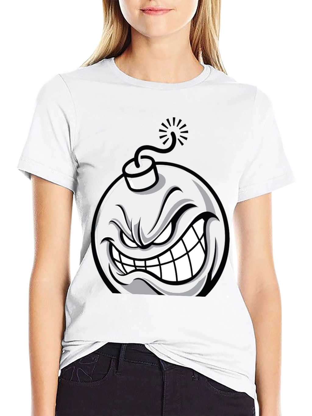 Angry Bomb Graphic T-Shirt