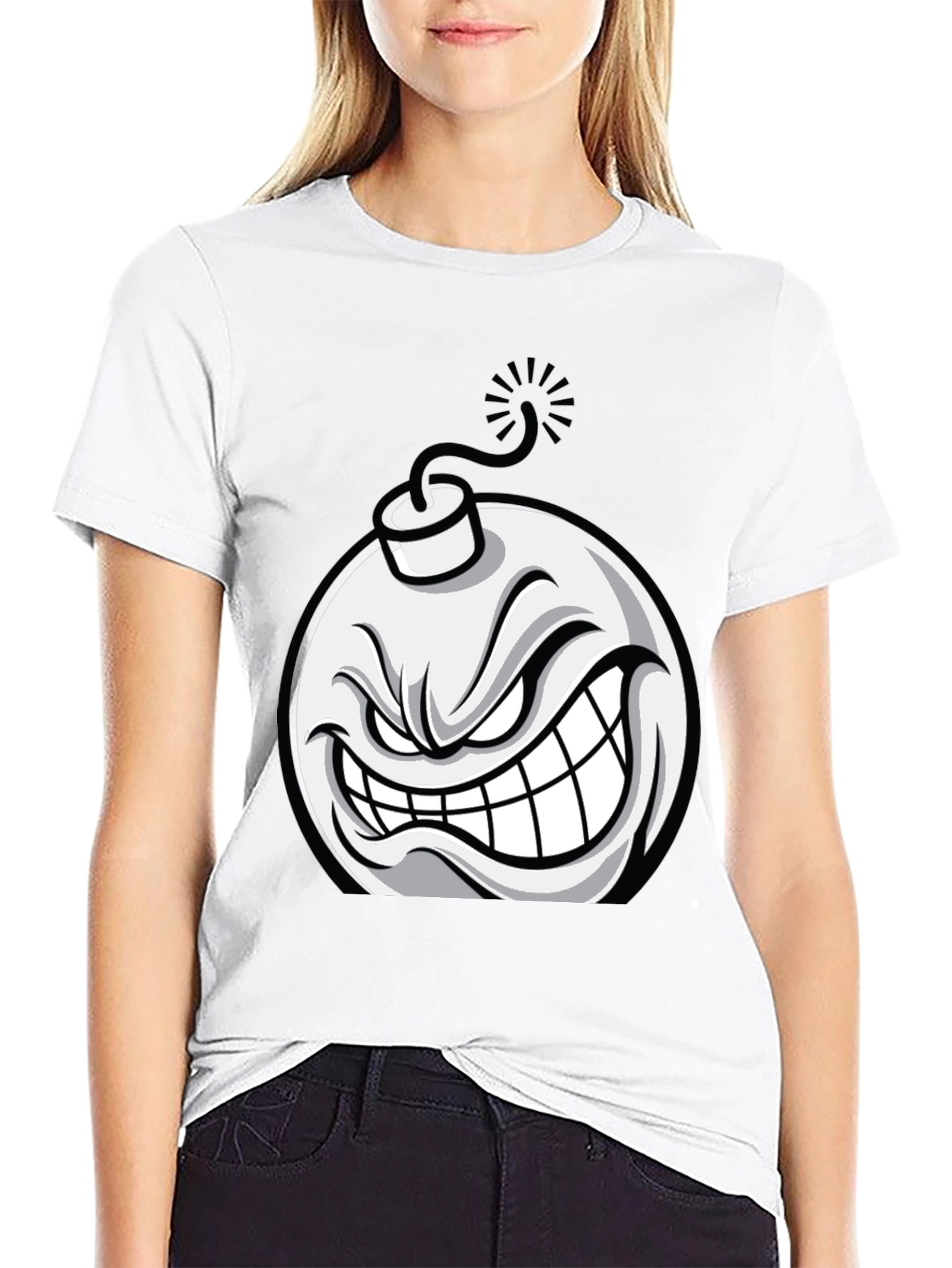 Angry Bomb Graphic T-Shirt
