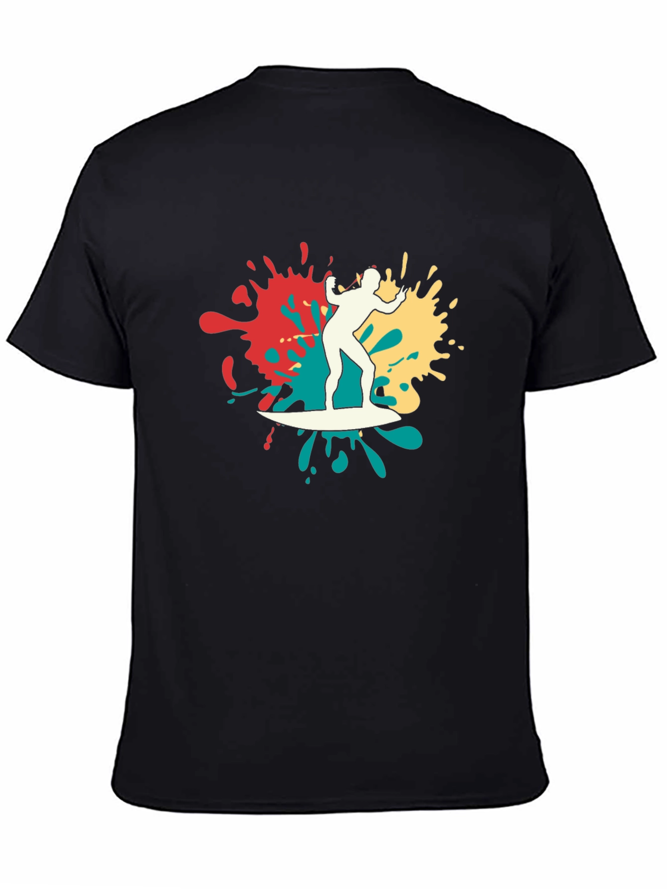 Surfer Graphic Tee - Mens Black T-Shirt