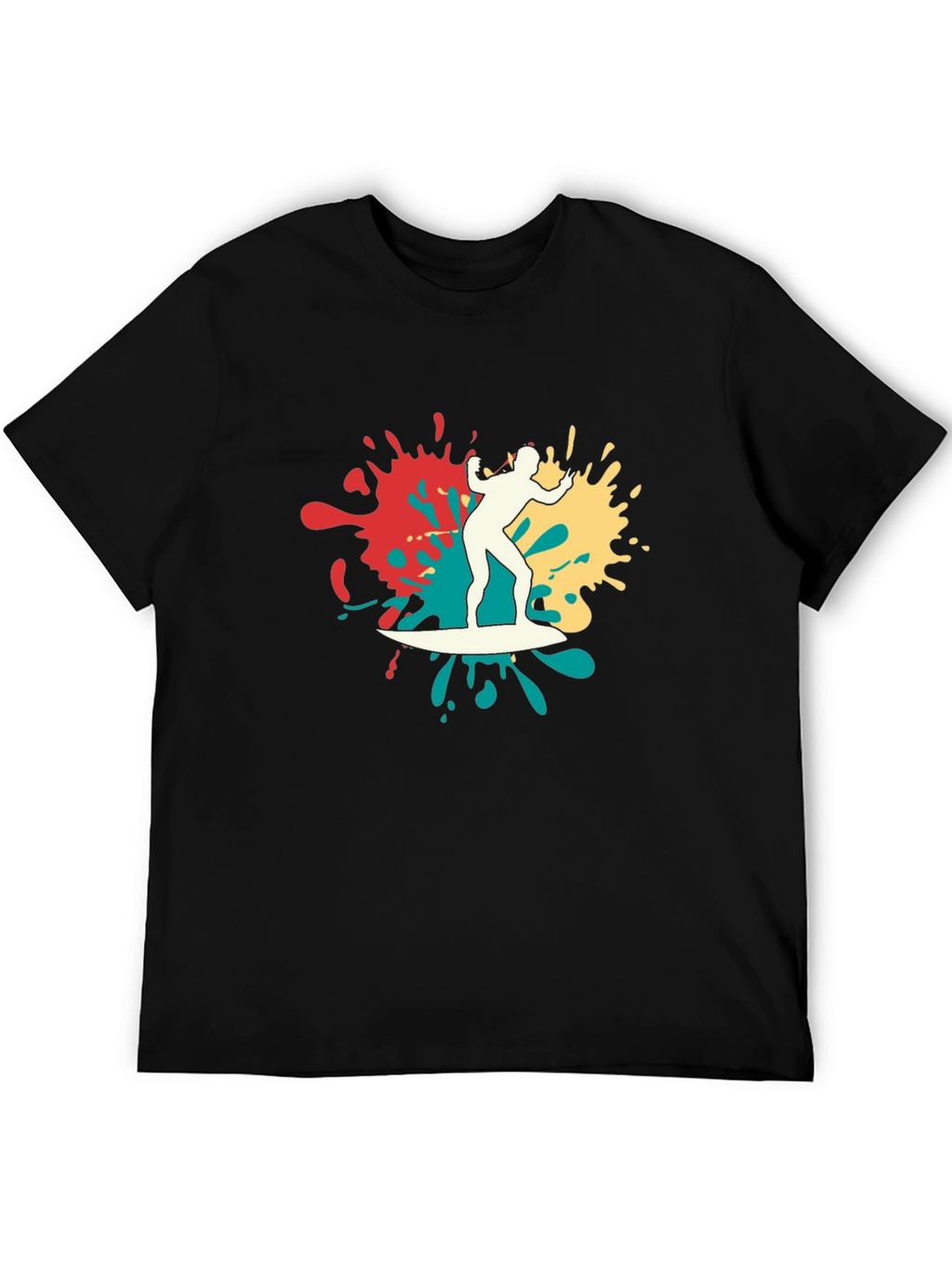 Surfer Graphic Tee - Mens Black T-Shirt