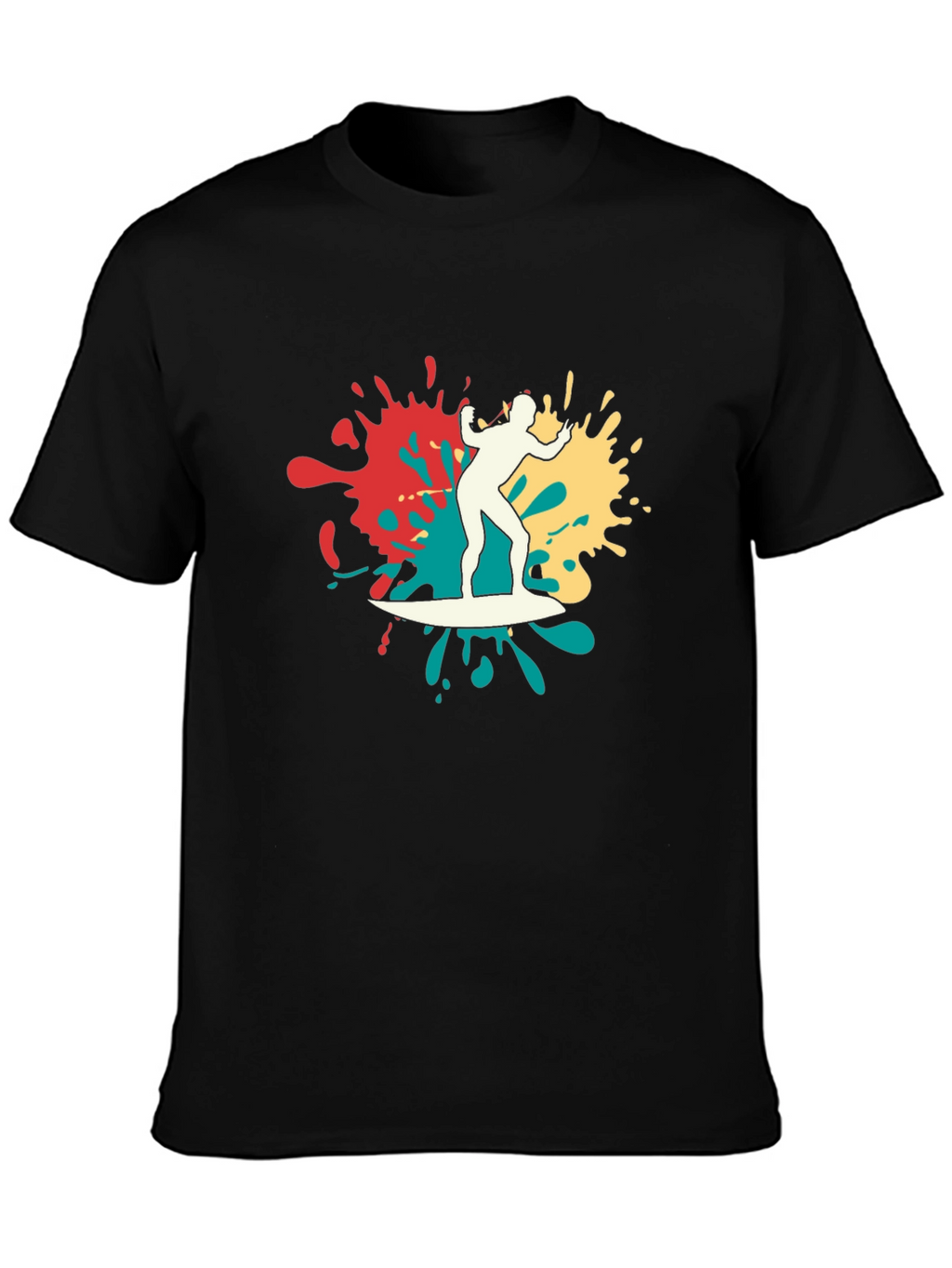Surfer Graphic Tee - Mens Black T-Shirt
