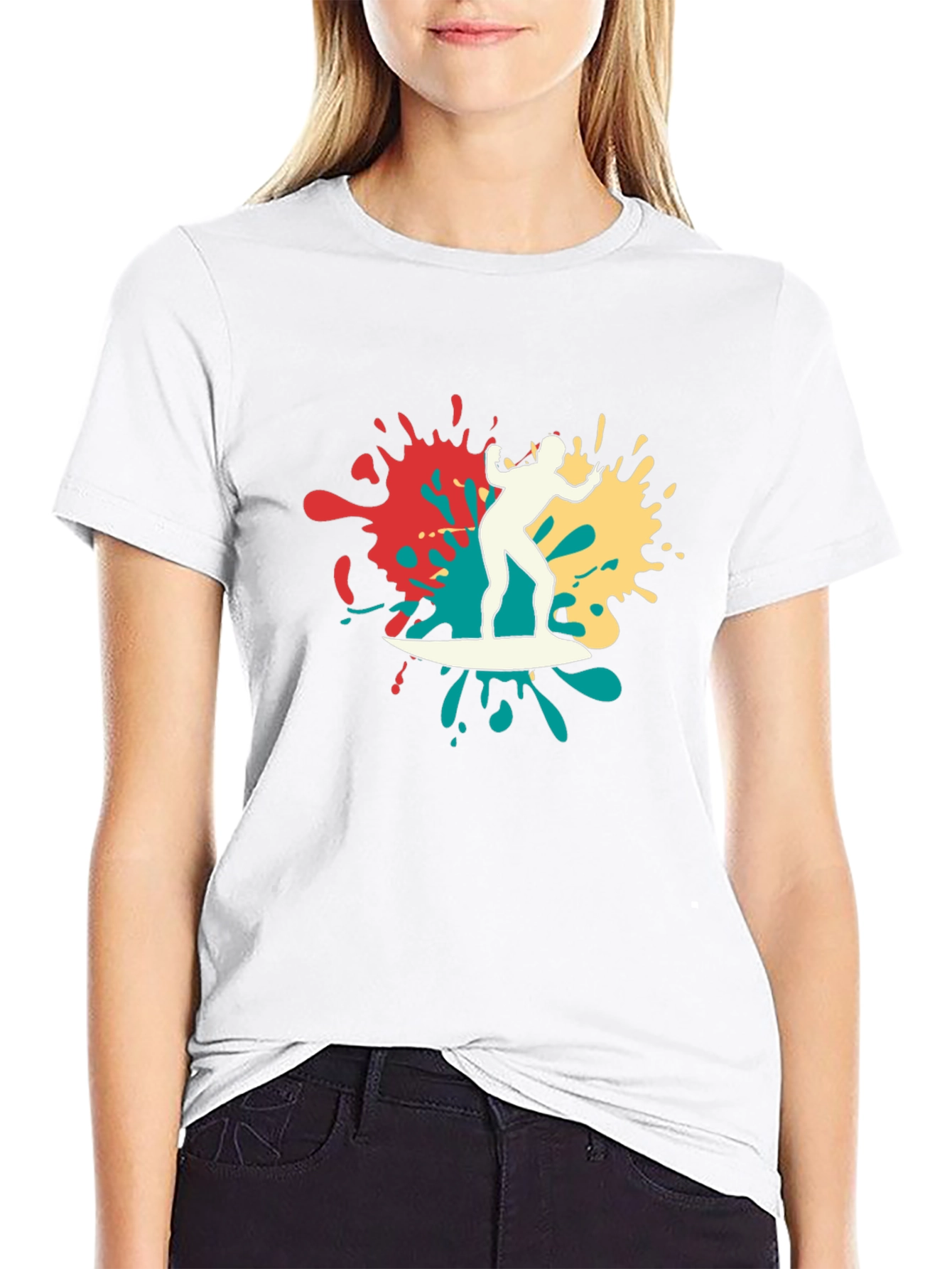 Surfer Graphic Tee - Mens Black T-Shirt