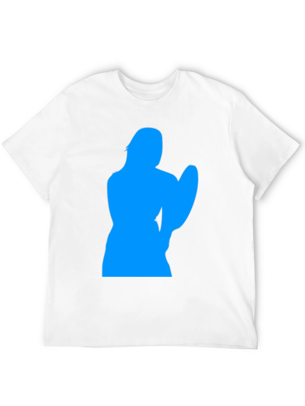 Cool Blue Silhouette Graphic Black T-Shirt