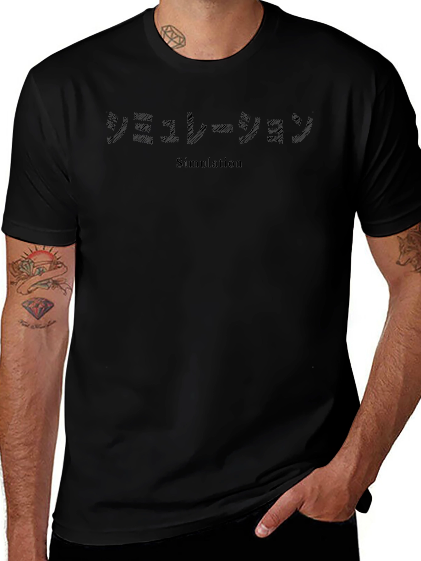 Simulation Graphic Tee - Black