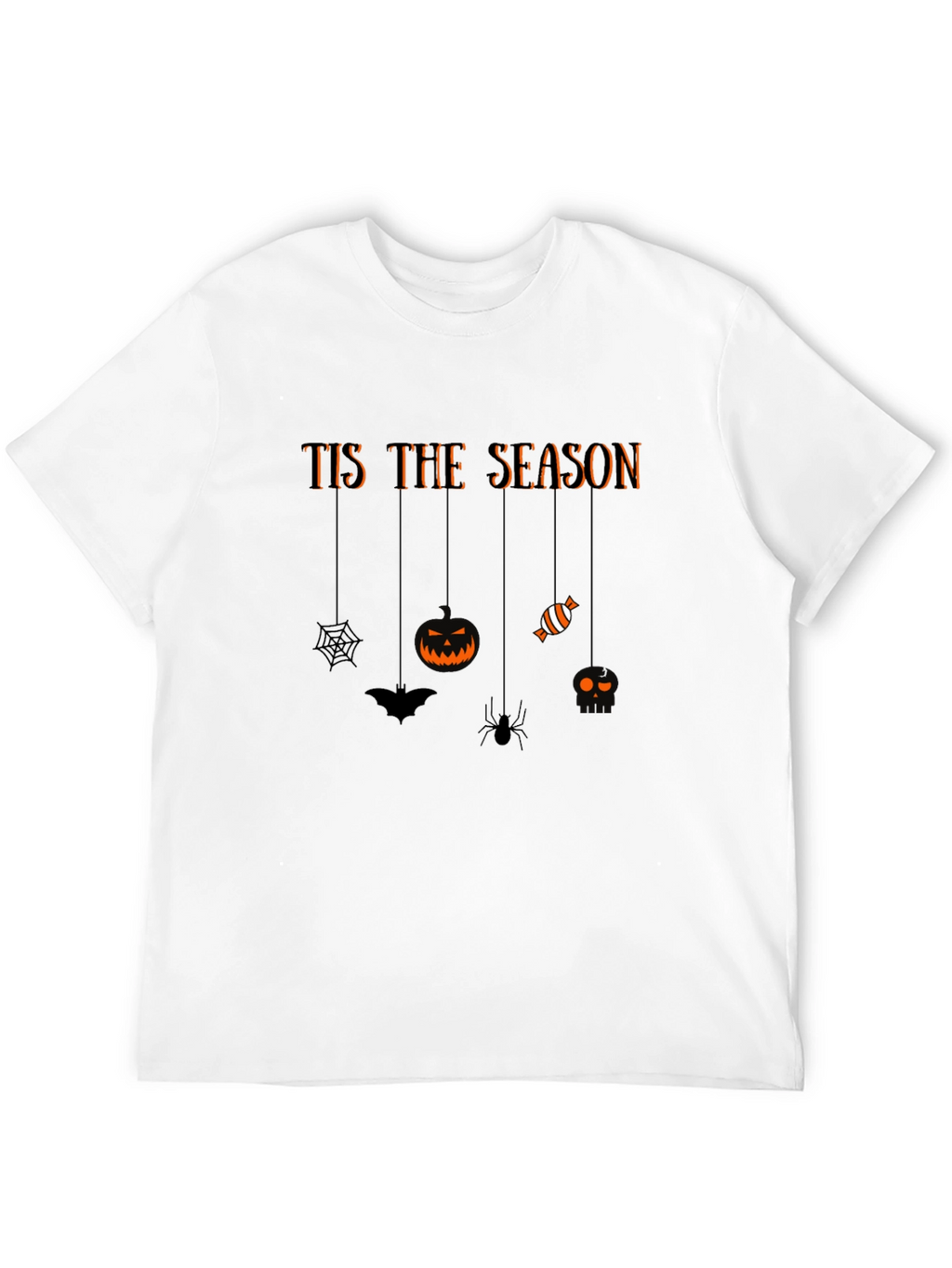 Tis the Season Halloween Black Graphic Tee