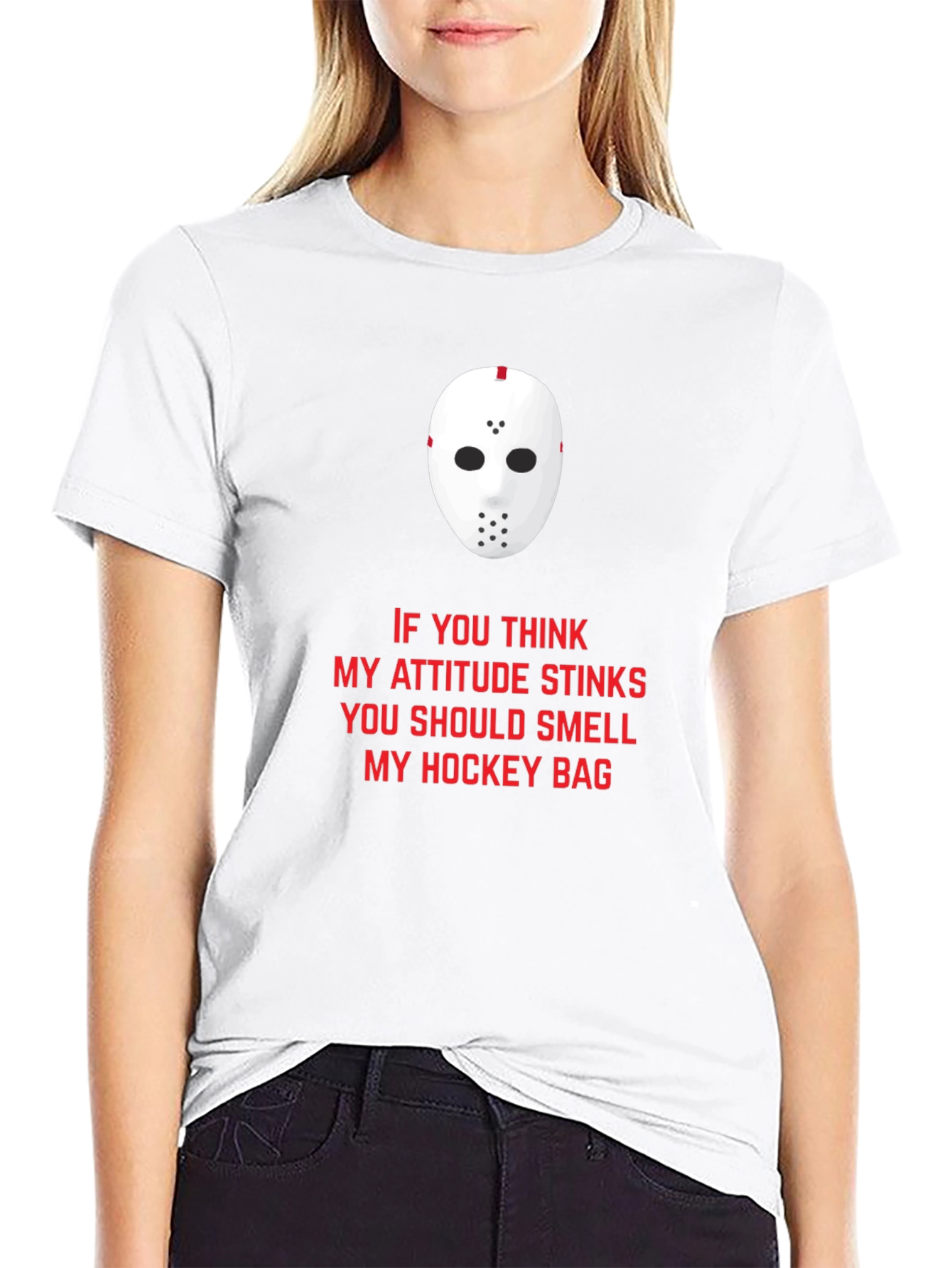 Hockey Attitude Graphic T-Shirt