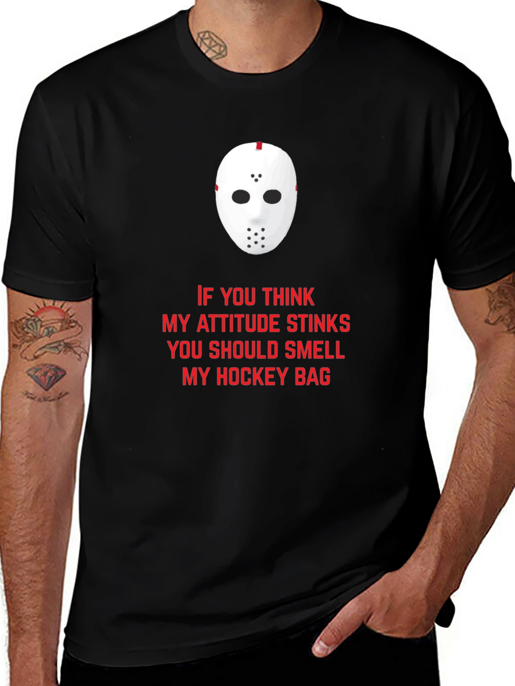 Hockey Attitude Graphic T-Shirt
