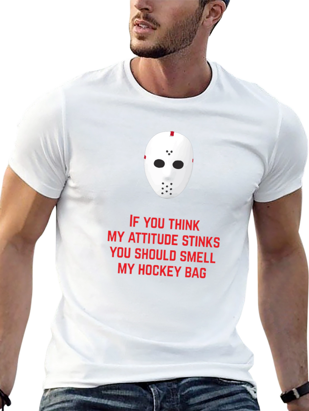 Hockey Attitude Graphic T-Shirt