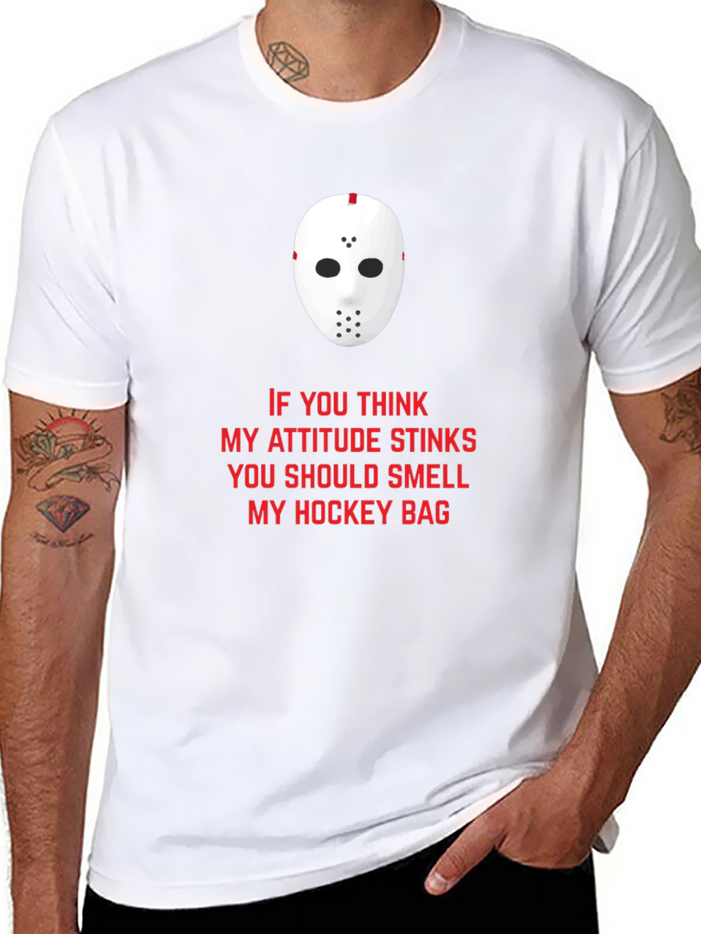 Hockey Attitude Graphic T-Shirt