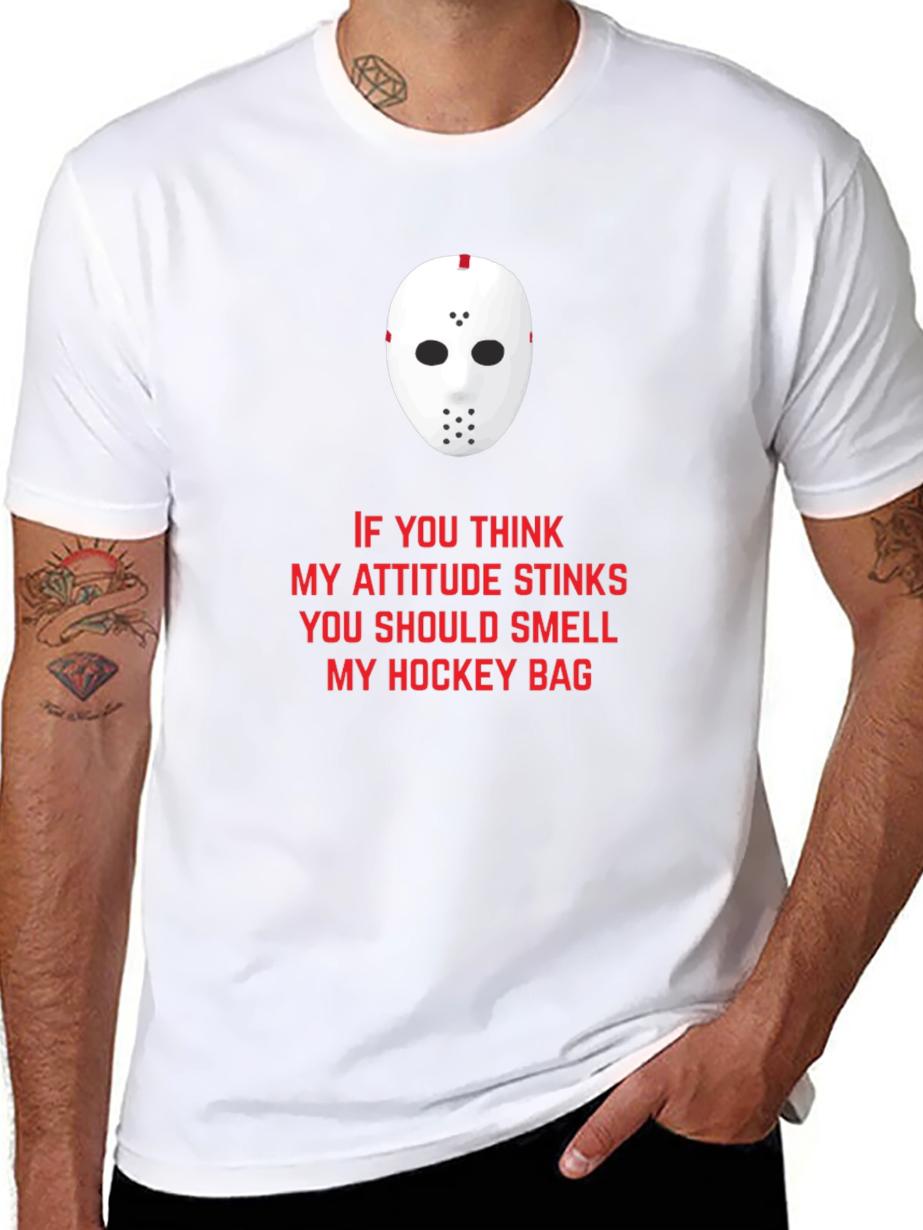 Hockey Attitude Graphic T-Shirt