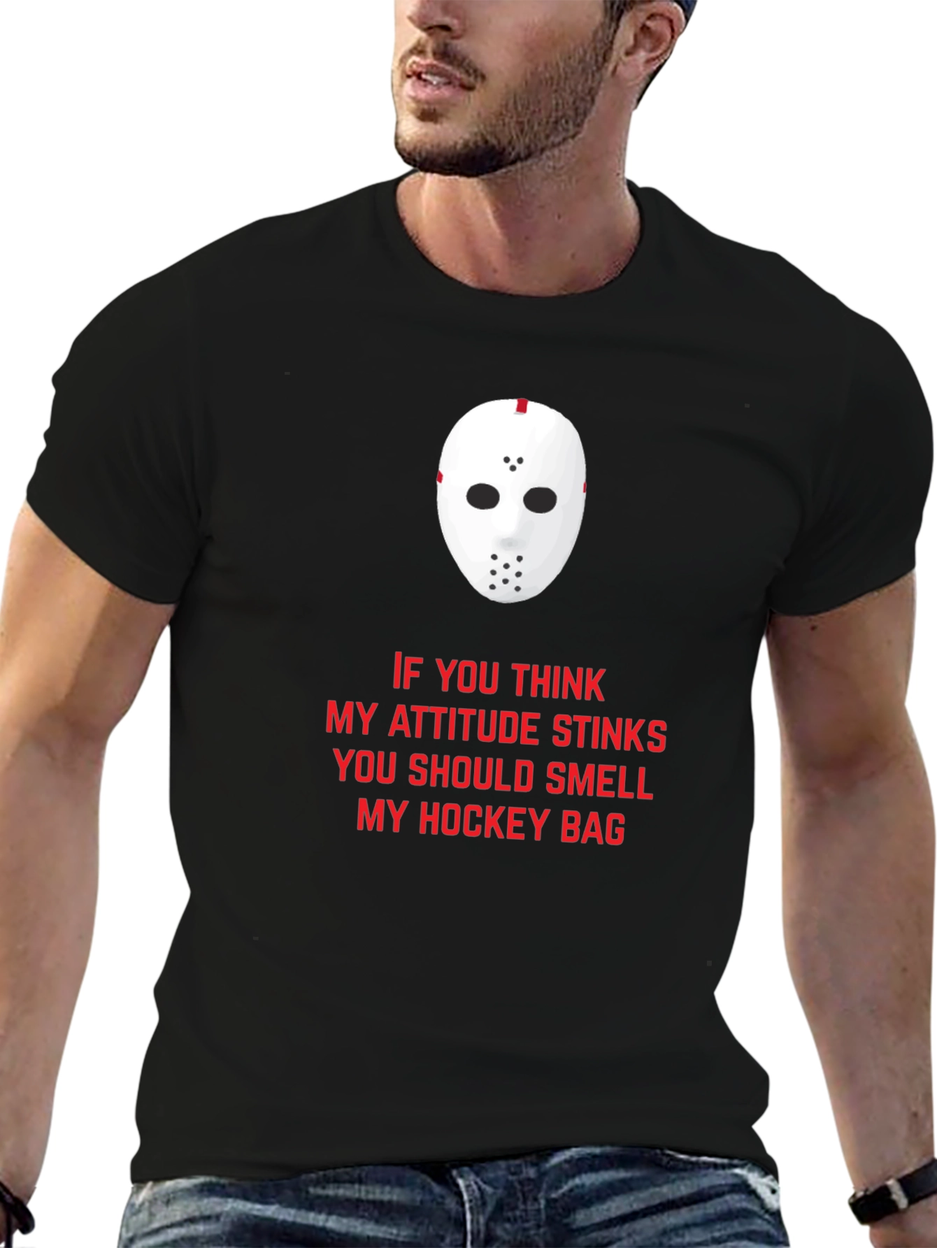 Hockey Attitude Graphic T-Shirt