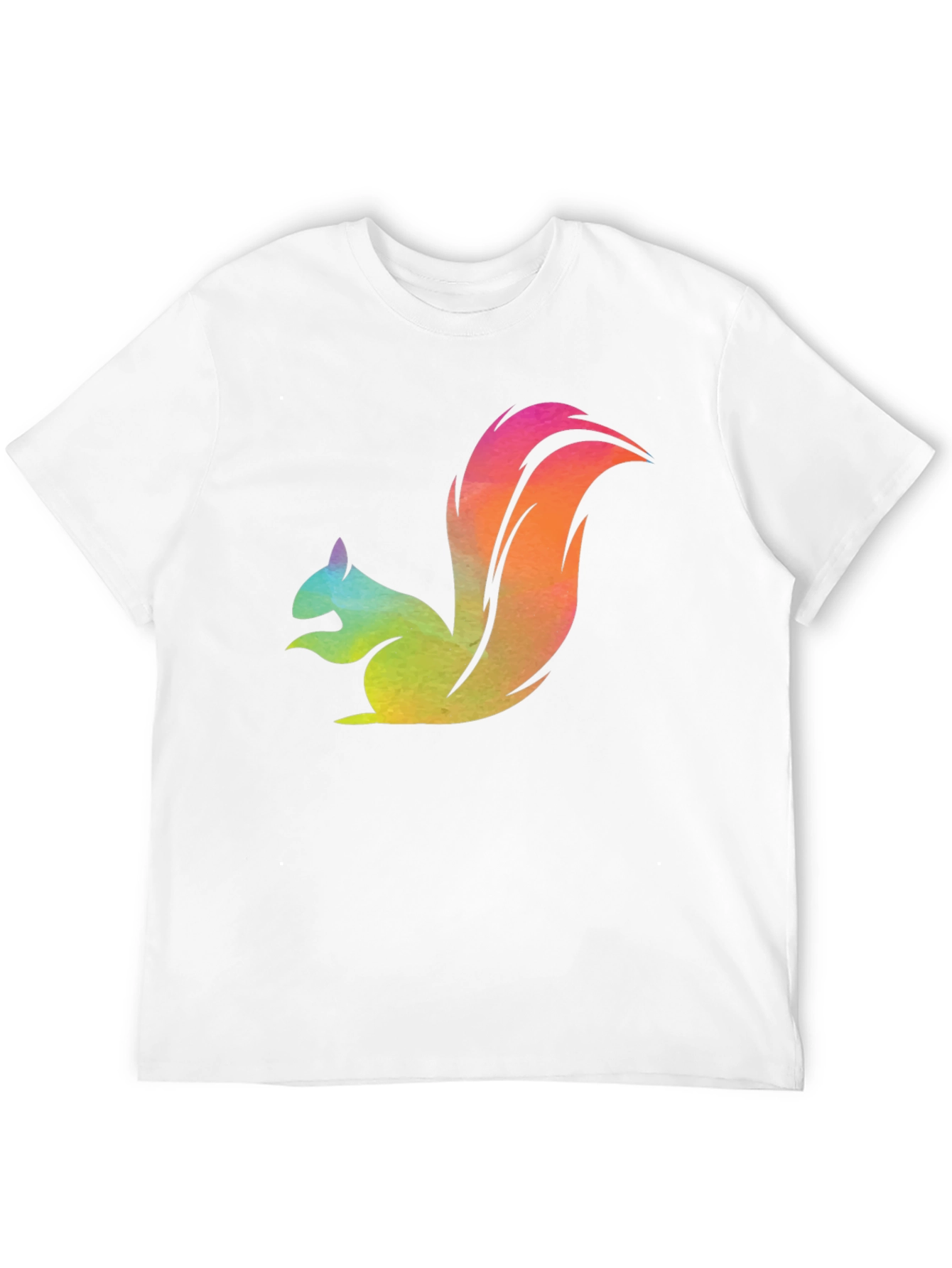 Colorful Squirrel Graphic T-Shirt