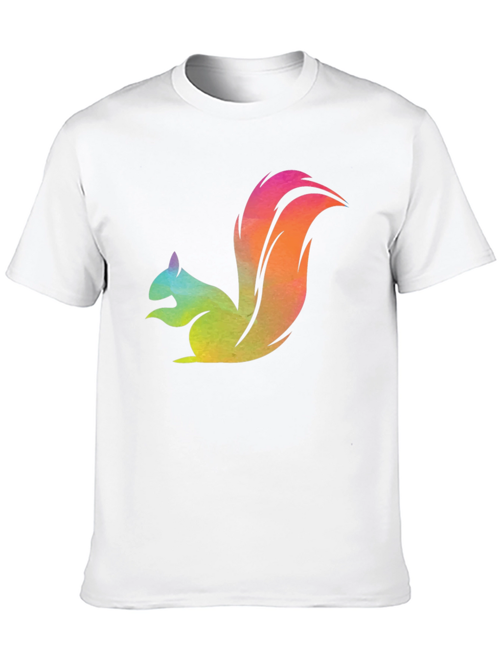 Colorful Squirrel Graphic T-Shirt