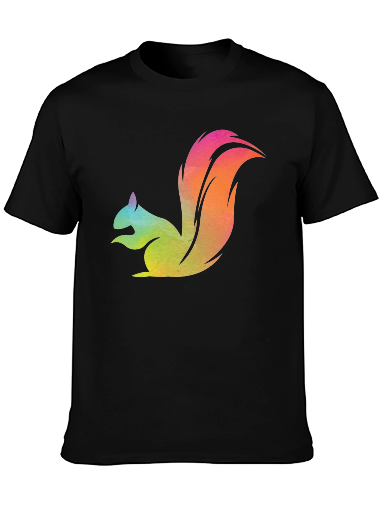 Colorful Squirrel Graphic T-Shirt
