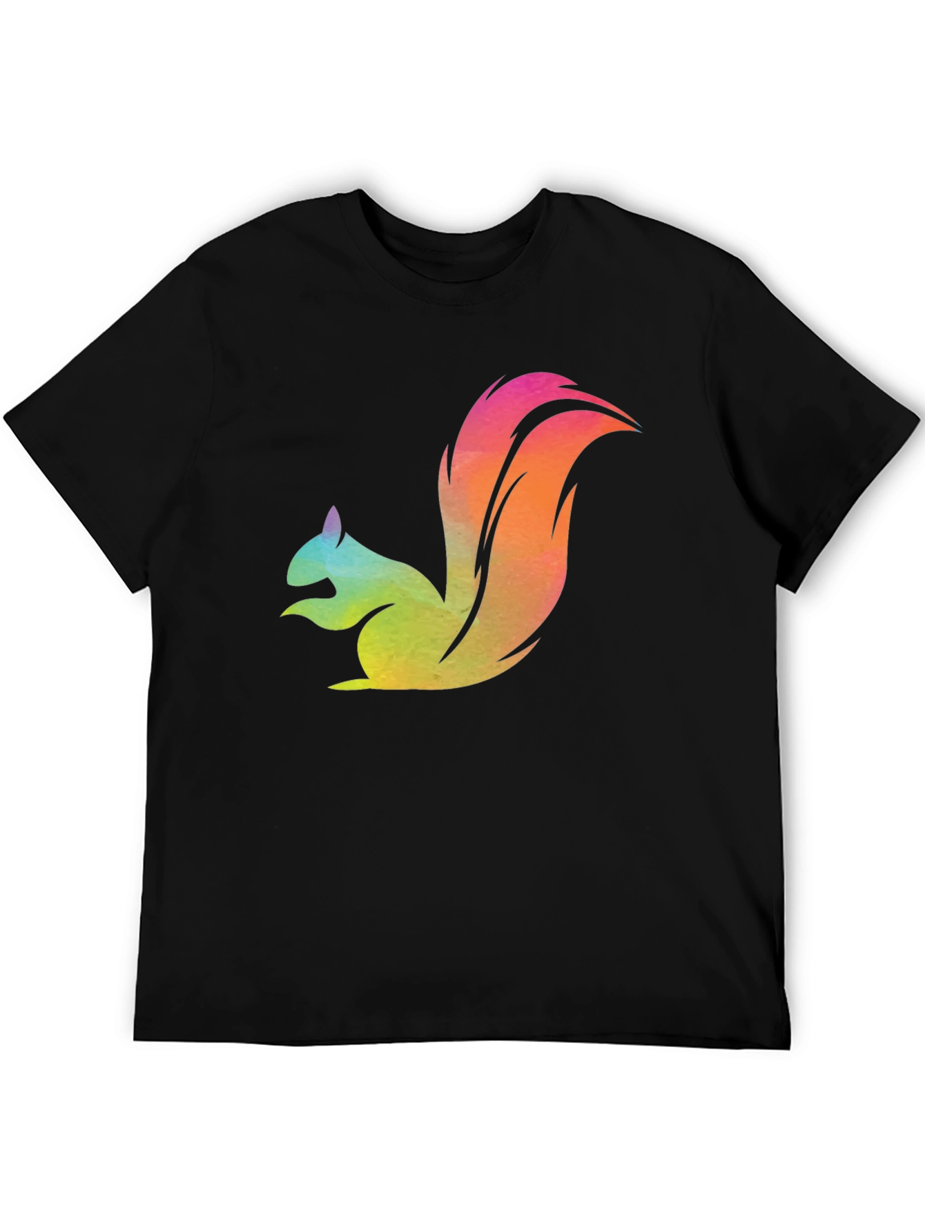 Colorful Squirrel Graphic T-Shirt