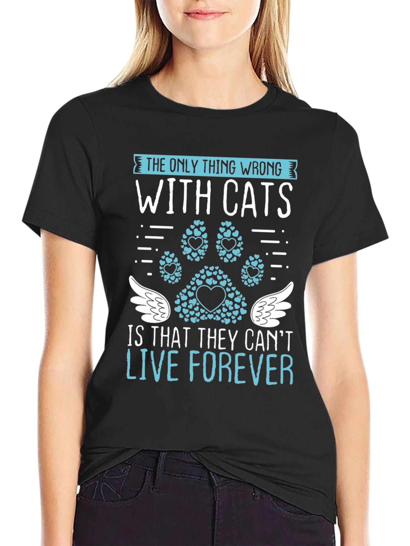 Cat Lover T-Shirt: Live Forever Tee