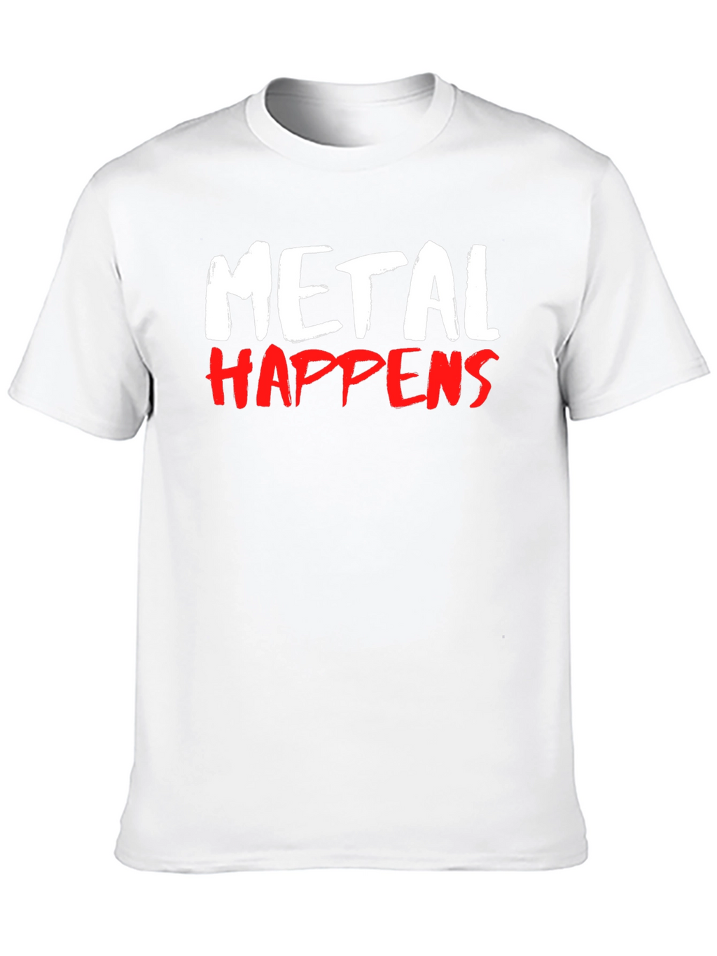 Metal Happens Graphic Print T-Shirt - Black