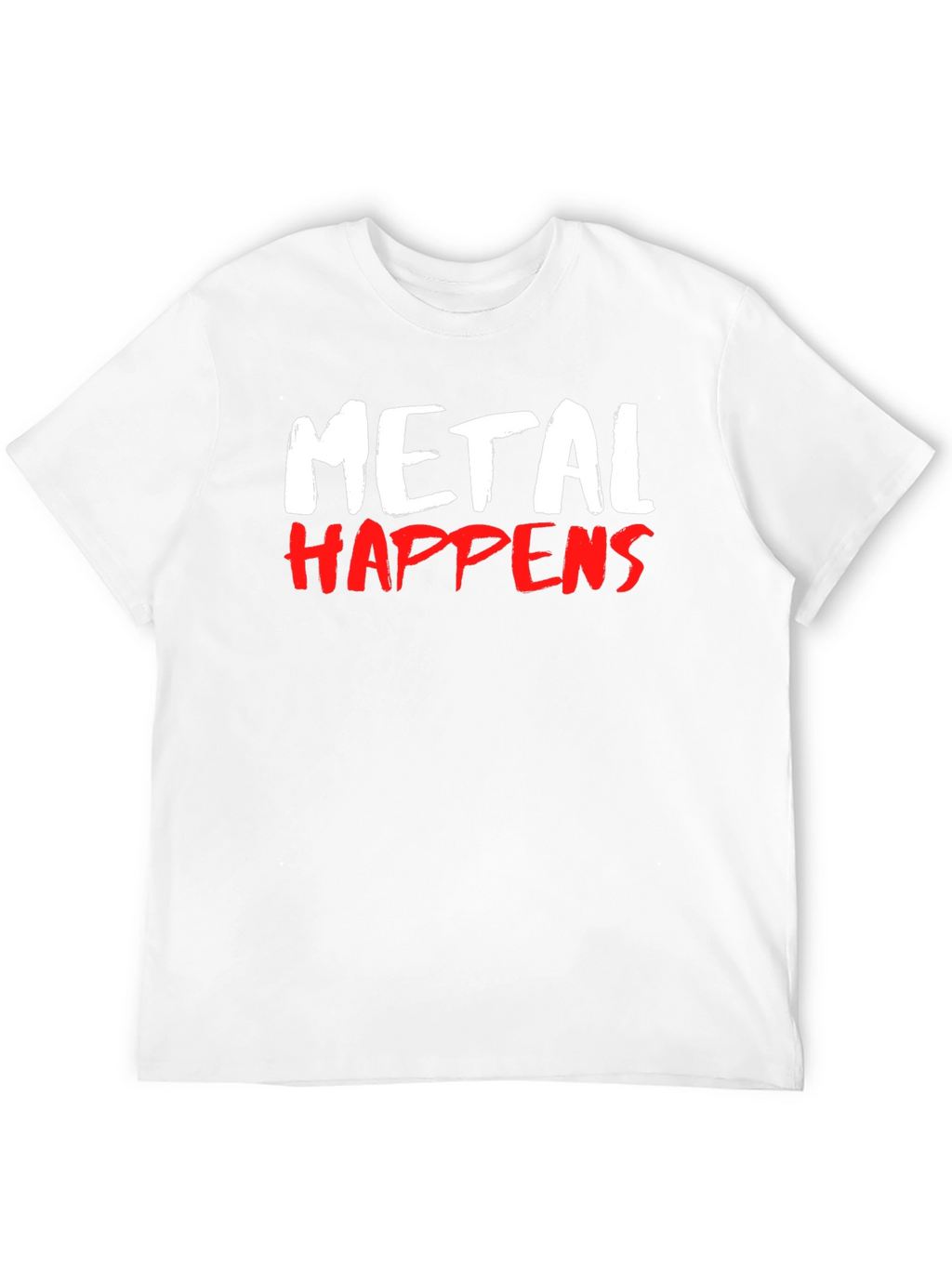 Metal Happens Graphic Print T-Shirt - Black