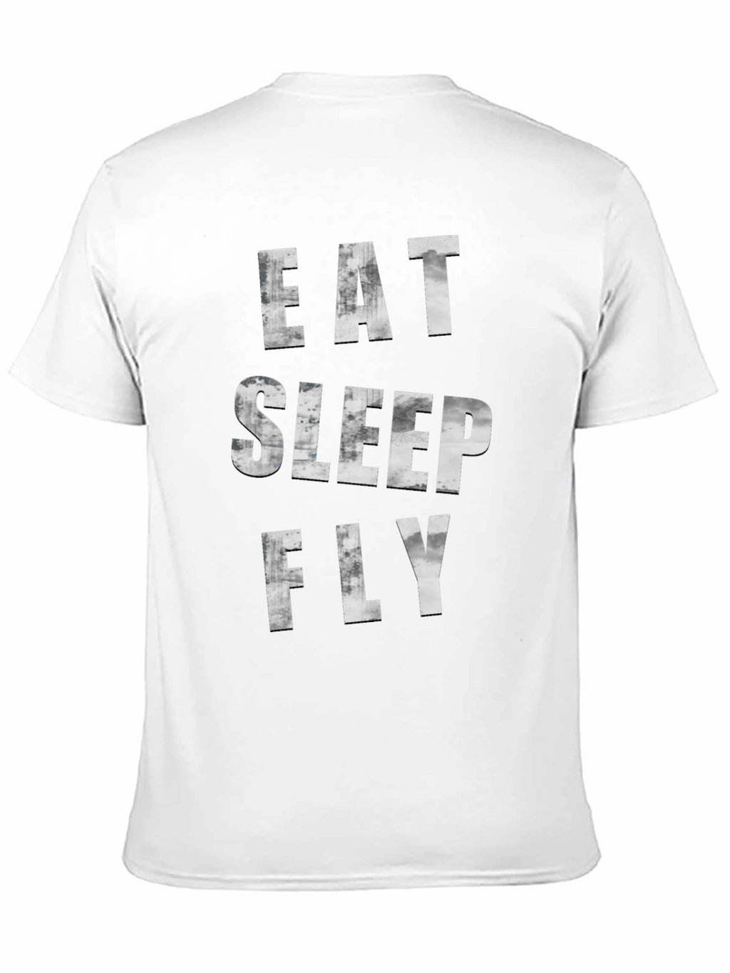 Eat Sleep Fly Graphic Tee - Black Casual T-Shirt
