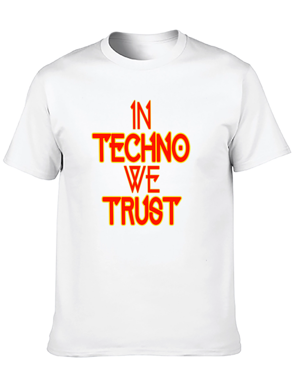 In Techno We Trust Black T-Shirt