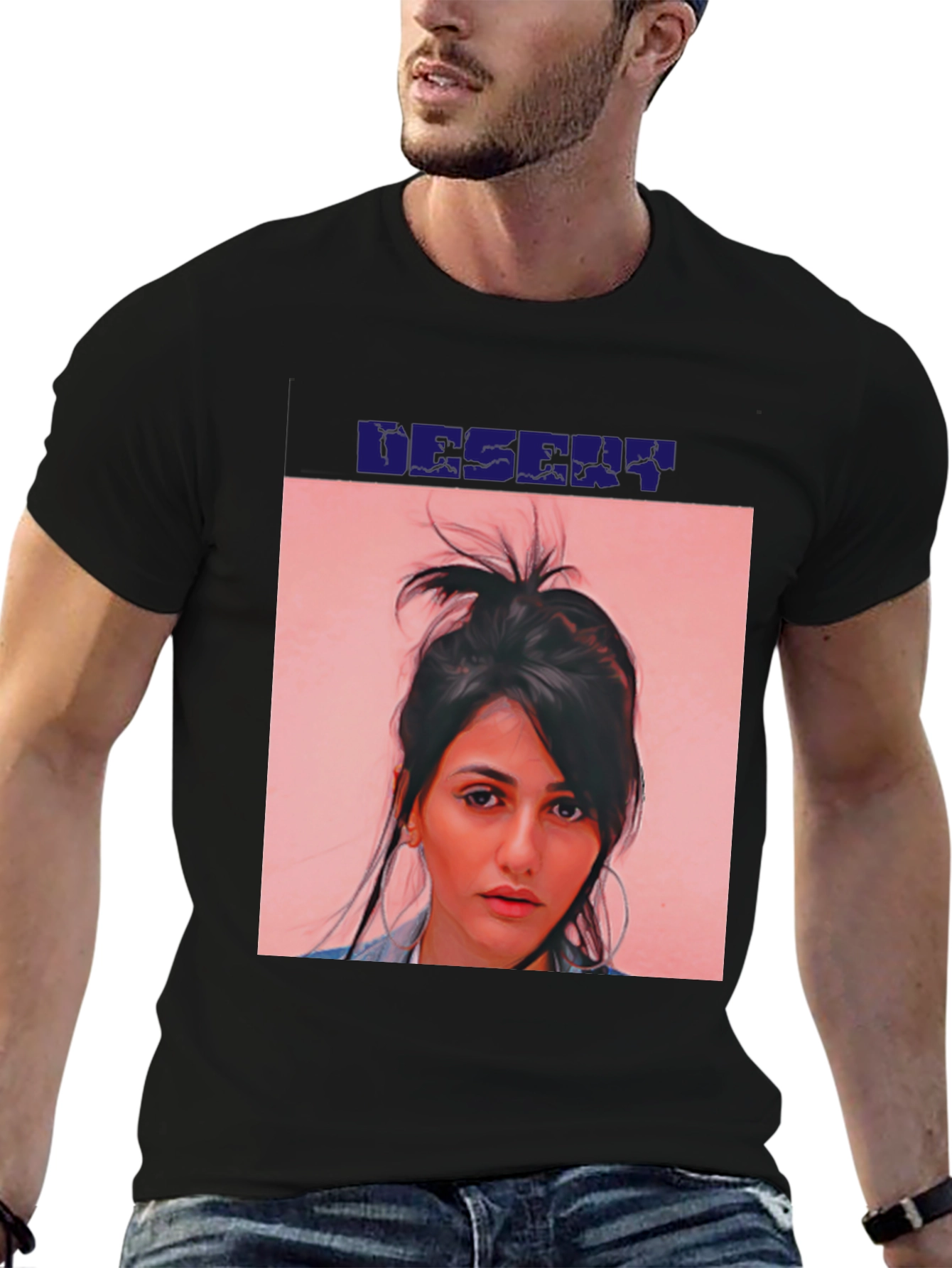 Desert Graphic Black T-Shirt
