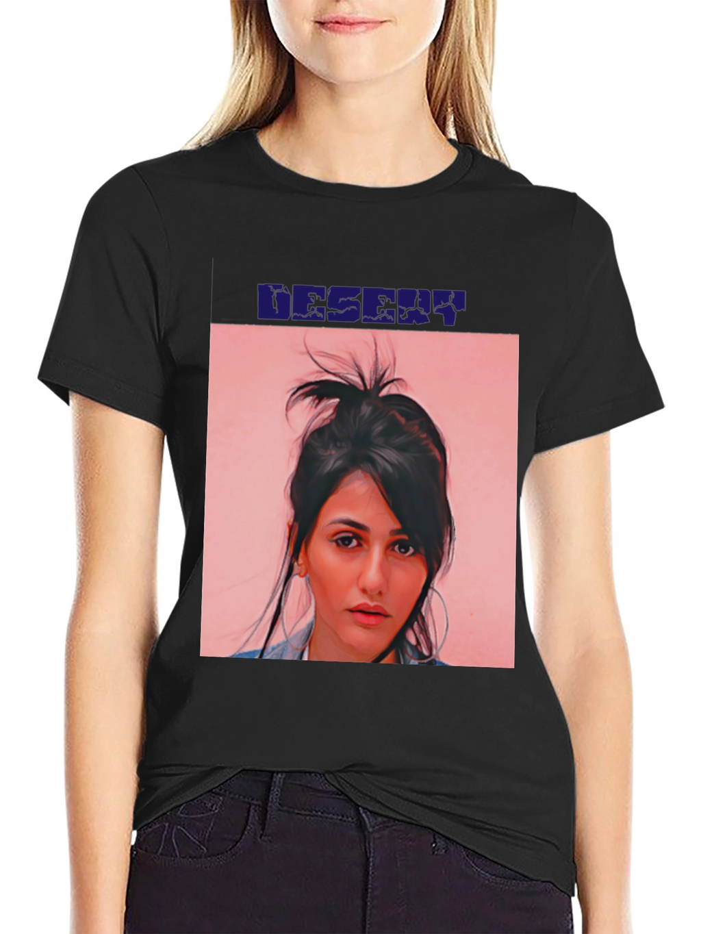 Desert Graphic Black T-Shirt