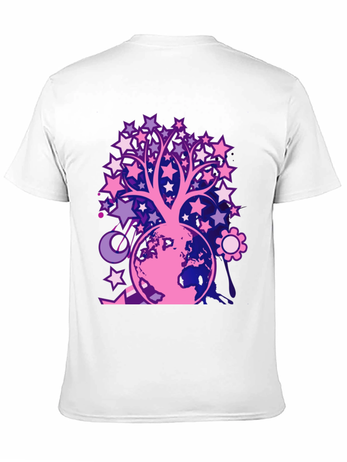 Starry Tree Earth Graphic T-Shirt