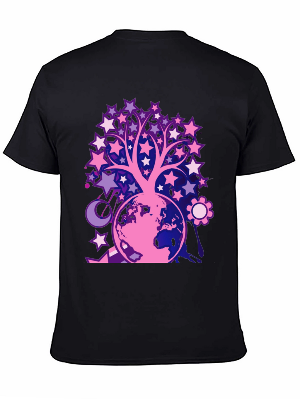 Starry Tree Earth Graphic T-Shirt