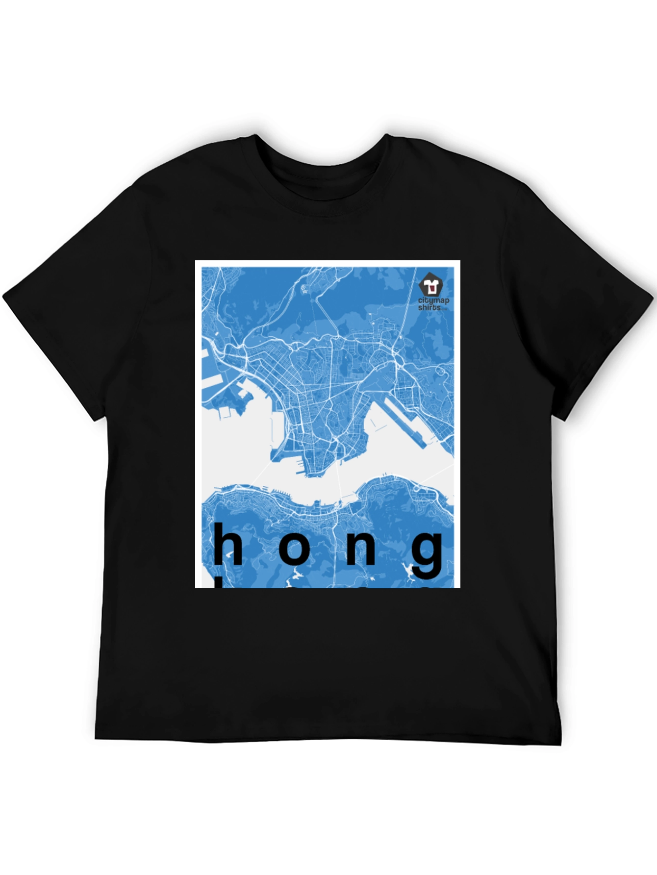 Hong Kong City Map Graphic Tee