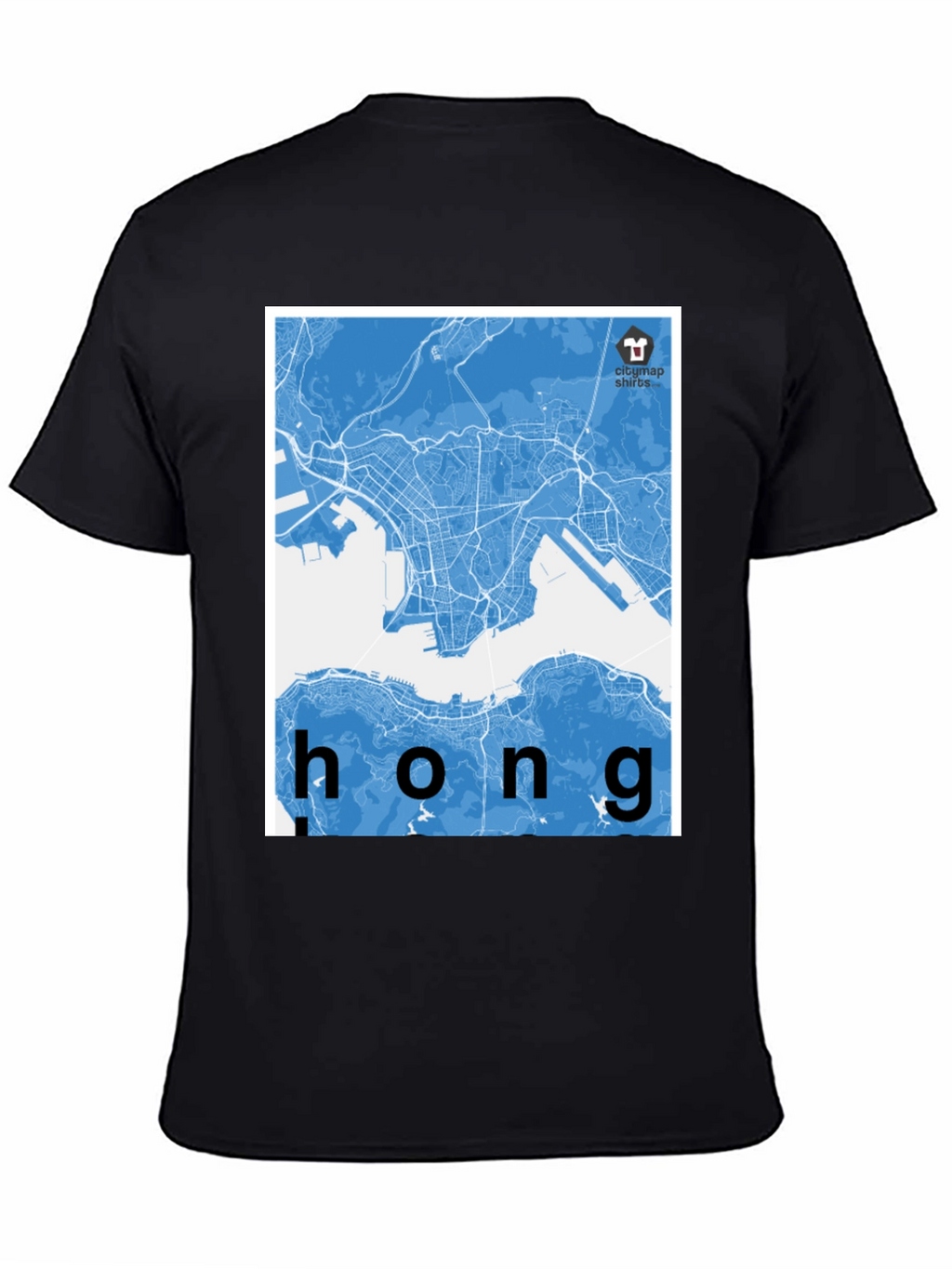 Hong Kong City Map Graphic Tee