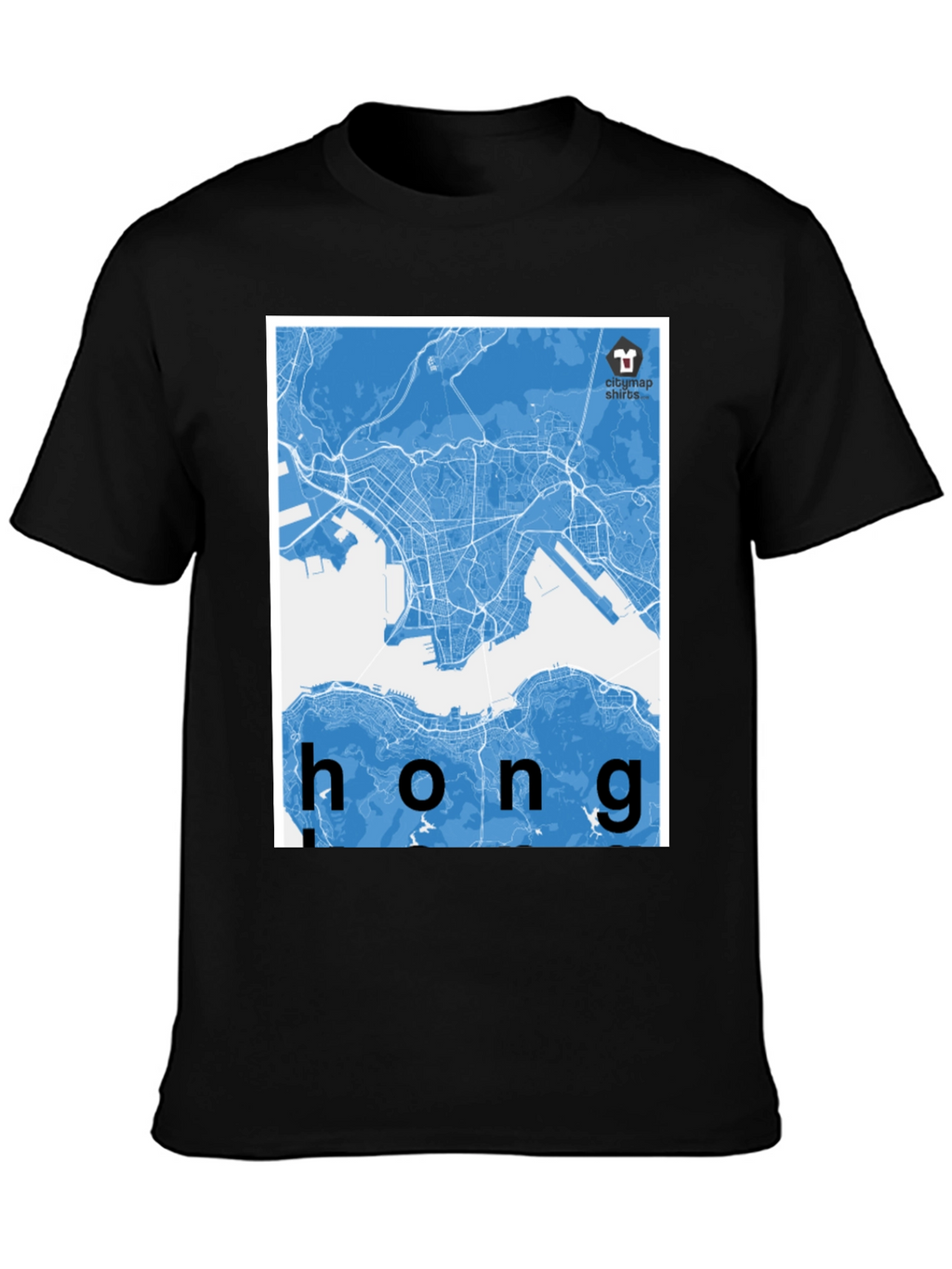 Hong Kong City Map Graphic Tee