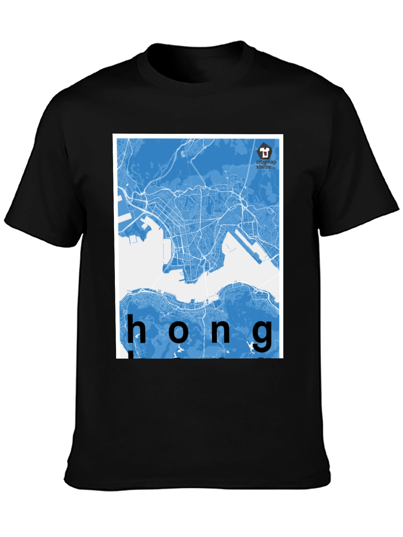 Hong Kong City Map Graphic Tee