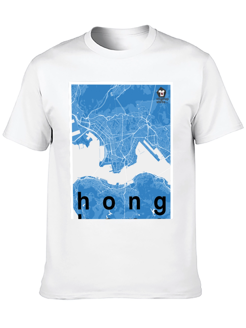 Hong Kong City Map Graphic Tee
