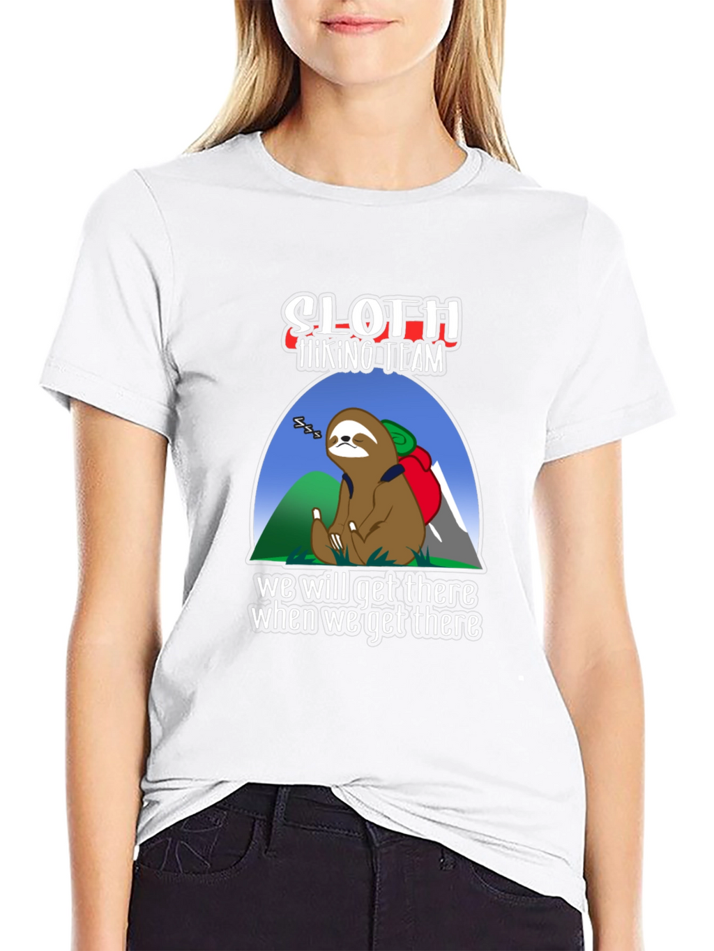 Sloth Hiking Team T-Shirt - Funny Adventure Tee