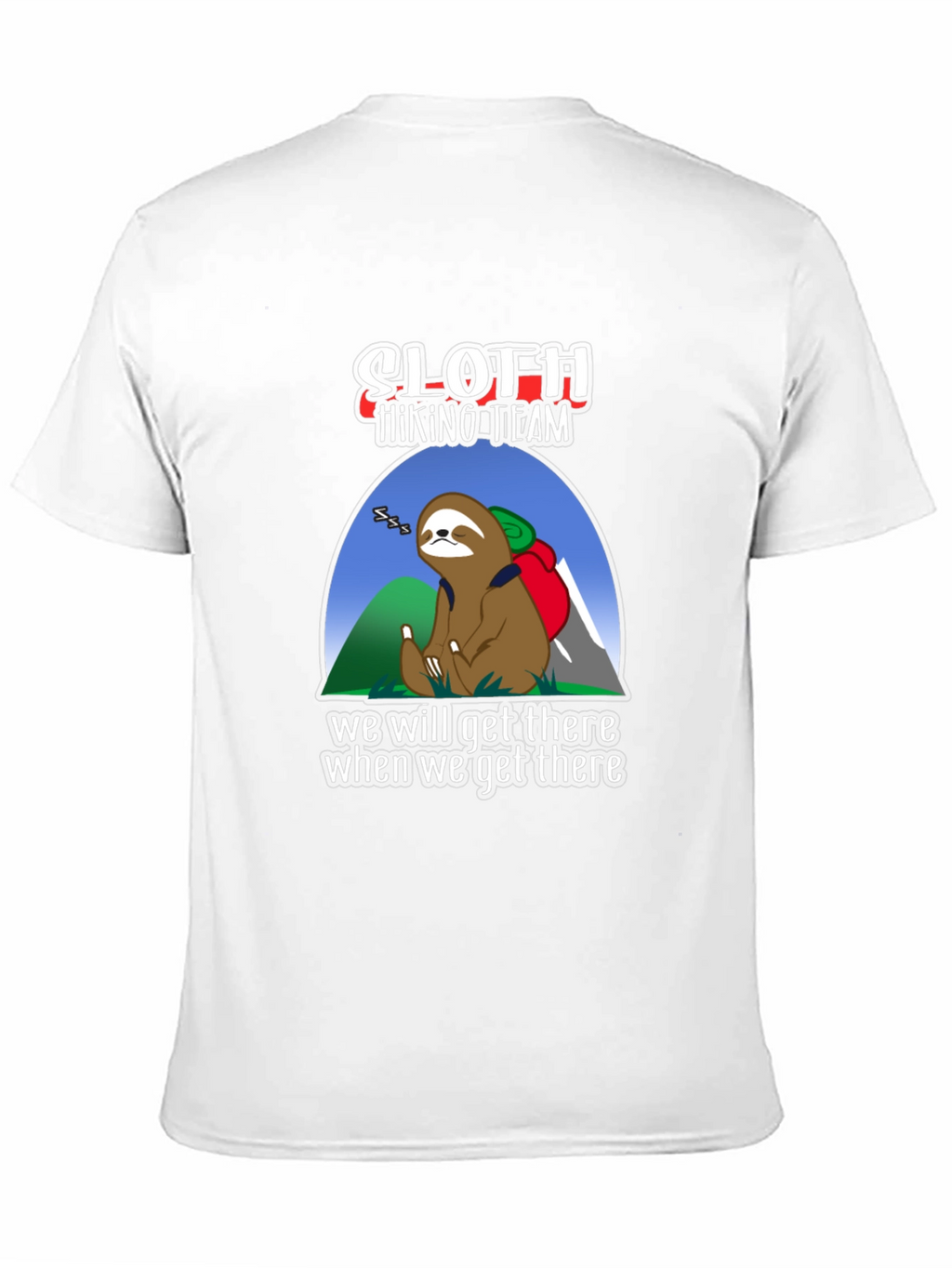 Sloth Hiking Team T-Shirt - Funny Adventure Tee