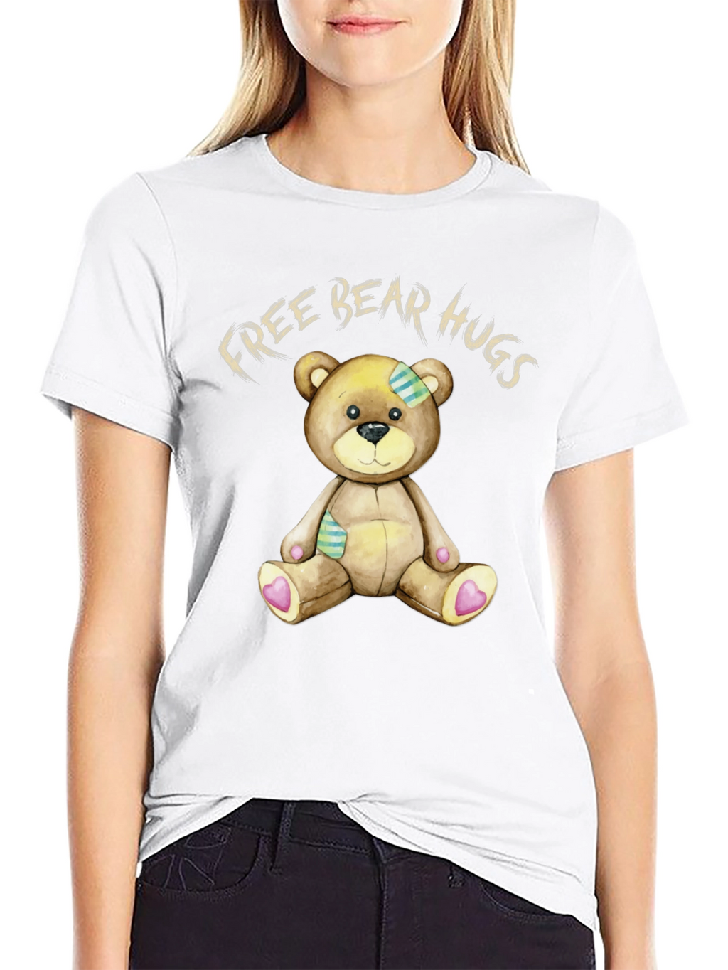 Free Bear Hugs T-Shirt - Cute Teddy Bear Design