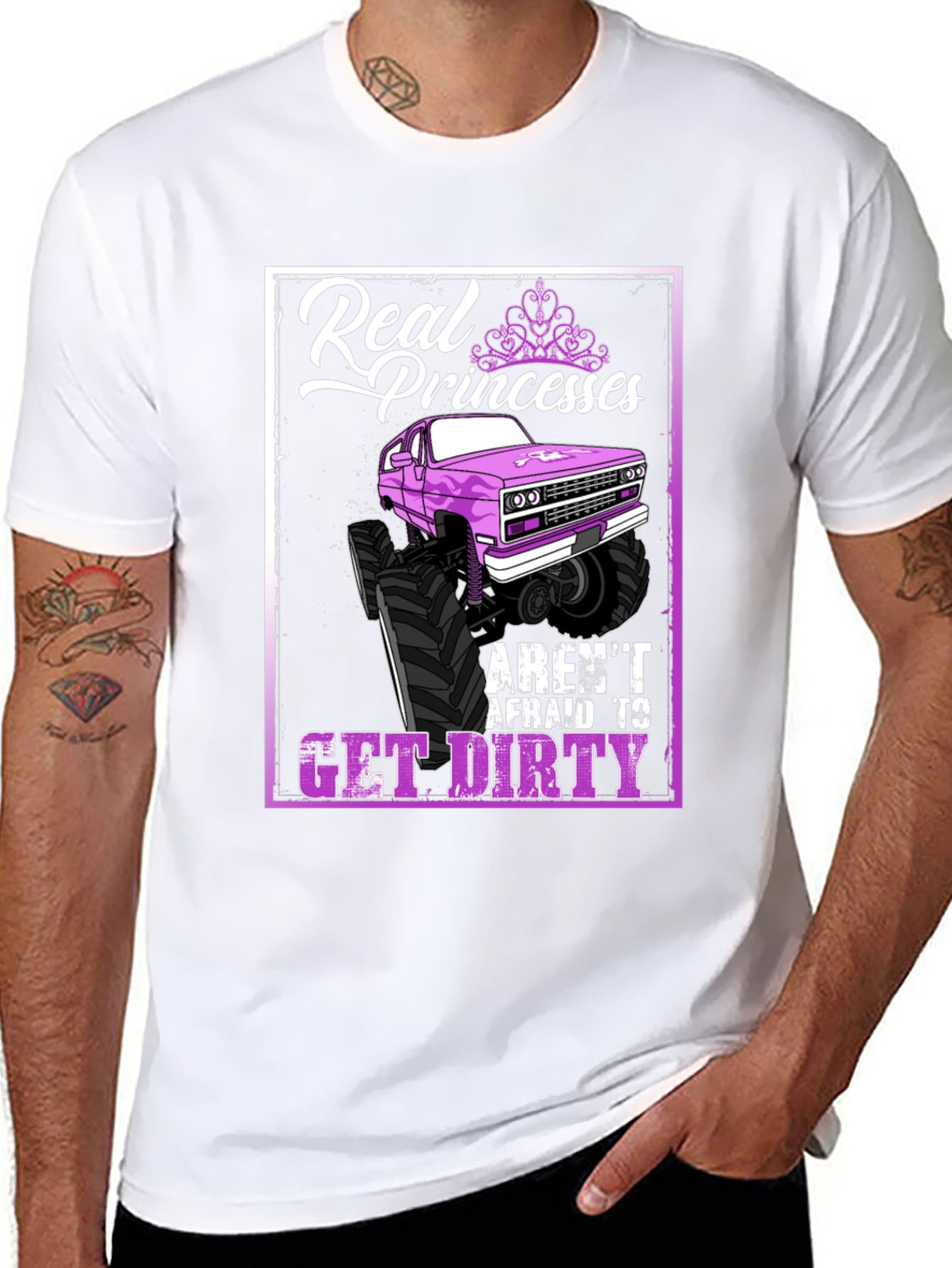 Real Princesses Get Dirty T-Shirt Monster Truck