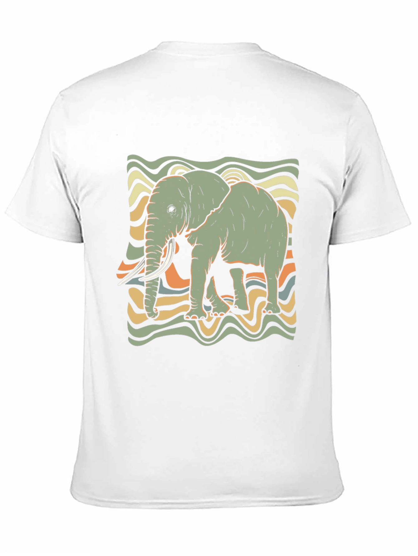 Retro Elephant Graphic Tee - Unisex