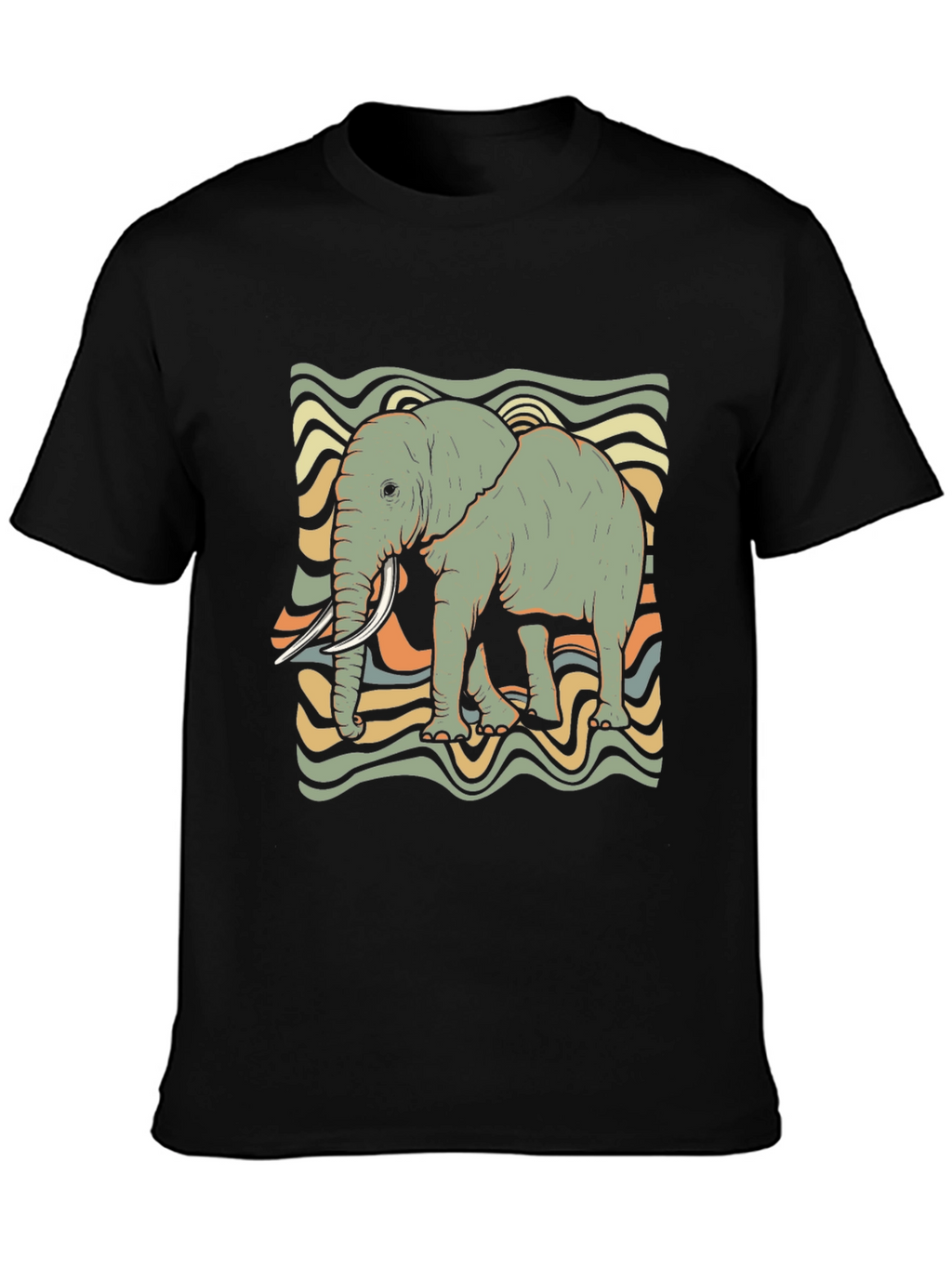 Retro Elephant Graphic Tee - Unisex