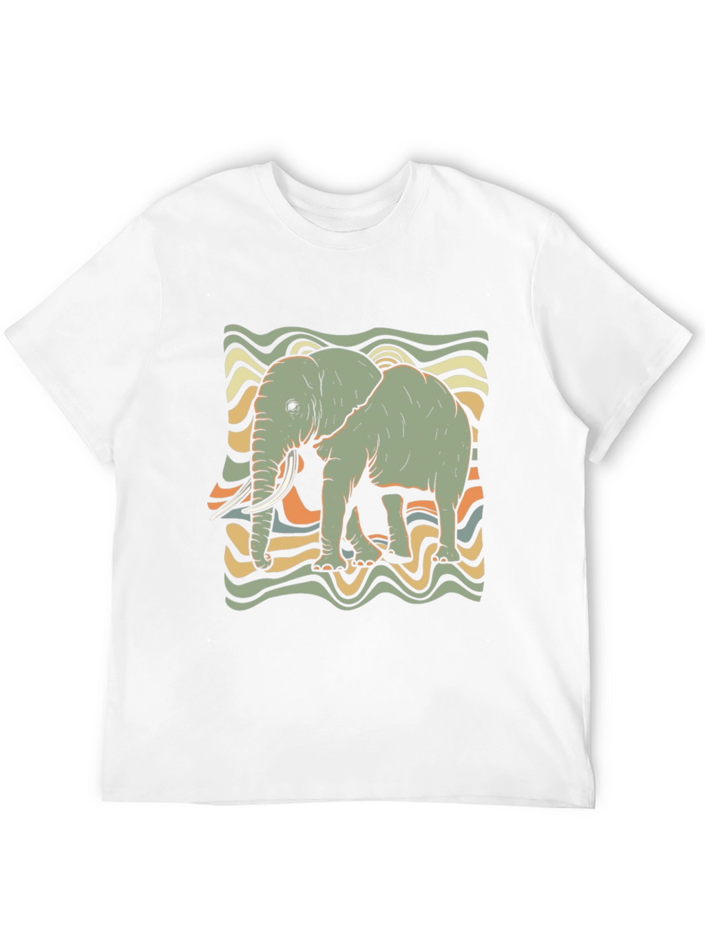 Retro Elephant Graphic Tee - Unisex