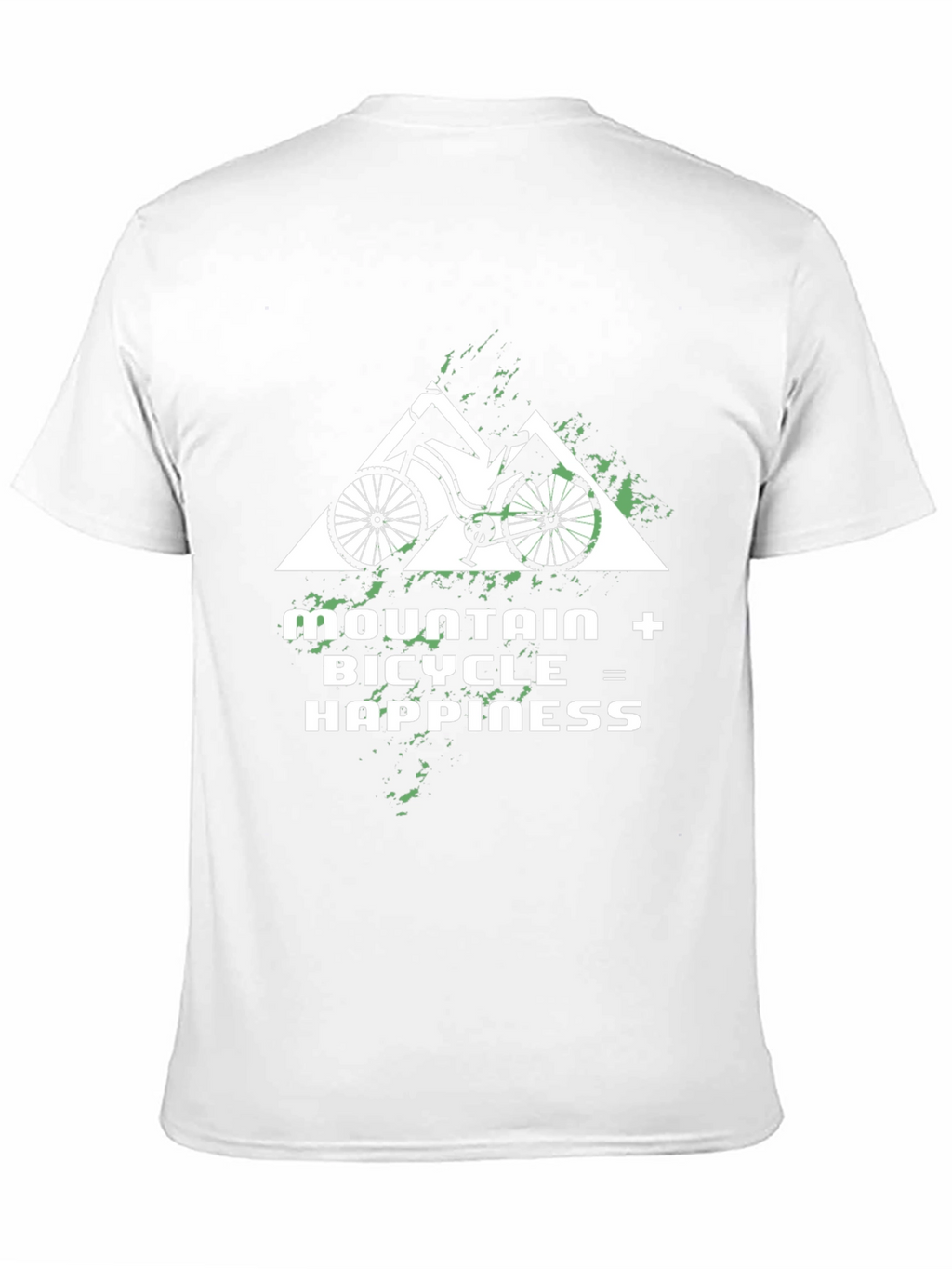 Mountain Bicycle Happiness Graphic Tee - Black