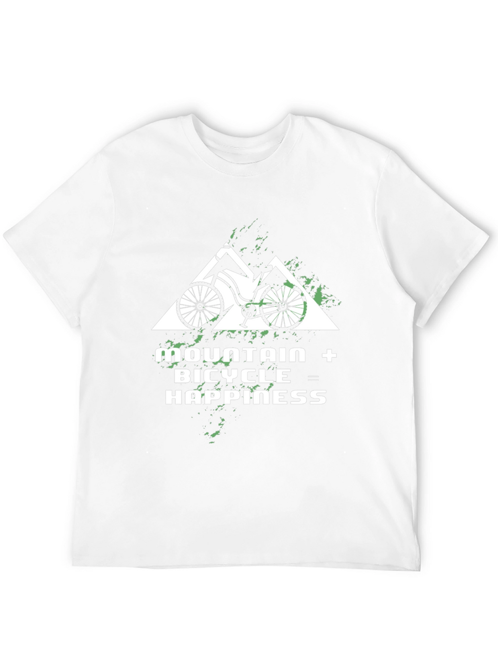 Mountain Bicycle Happiness Graphic Tee - Black