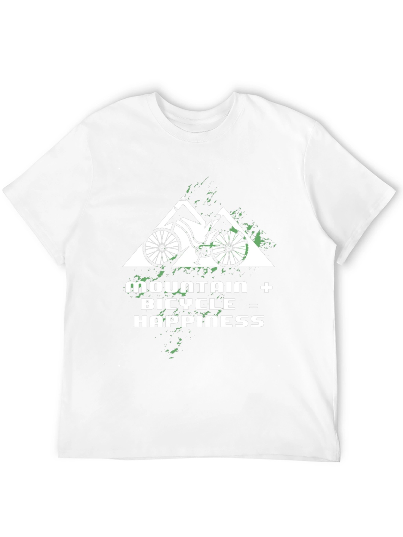 Mountain Bicycle Happiness Graphic Tee - Black