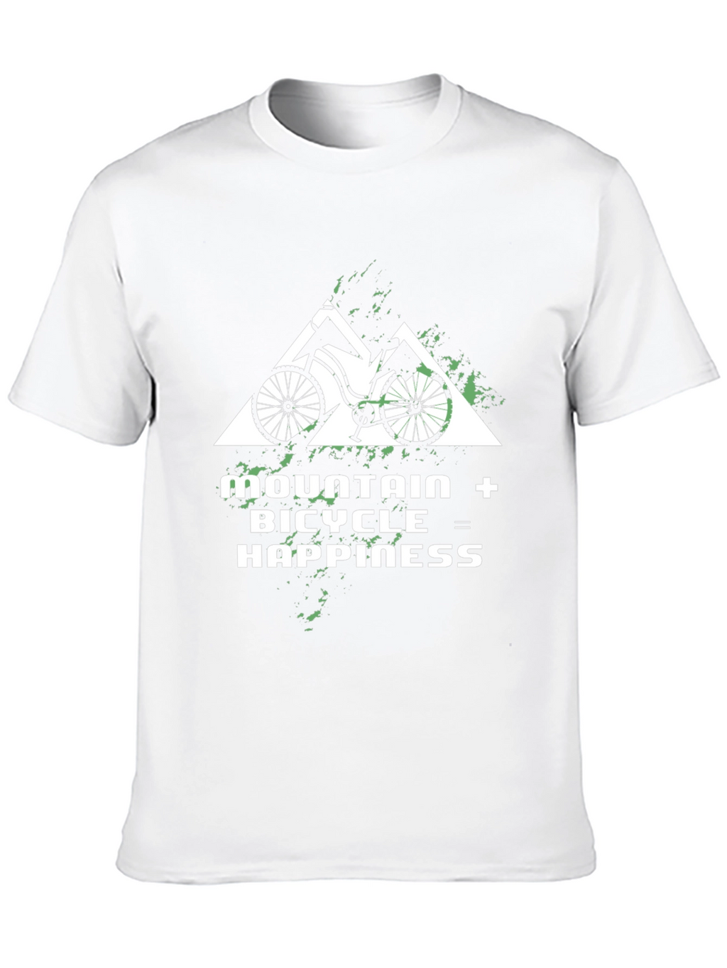Mountain Bicycle Happiness Graphic Tee - Black