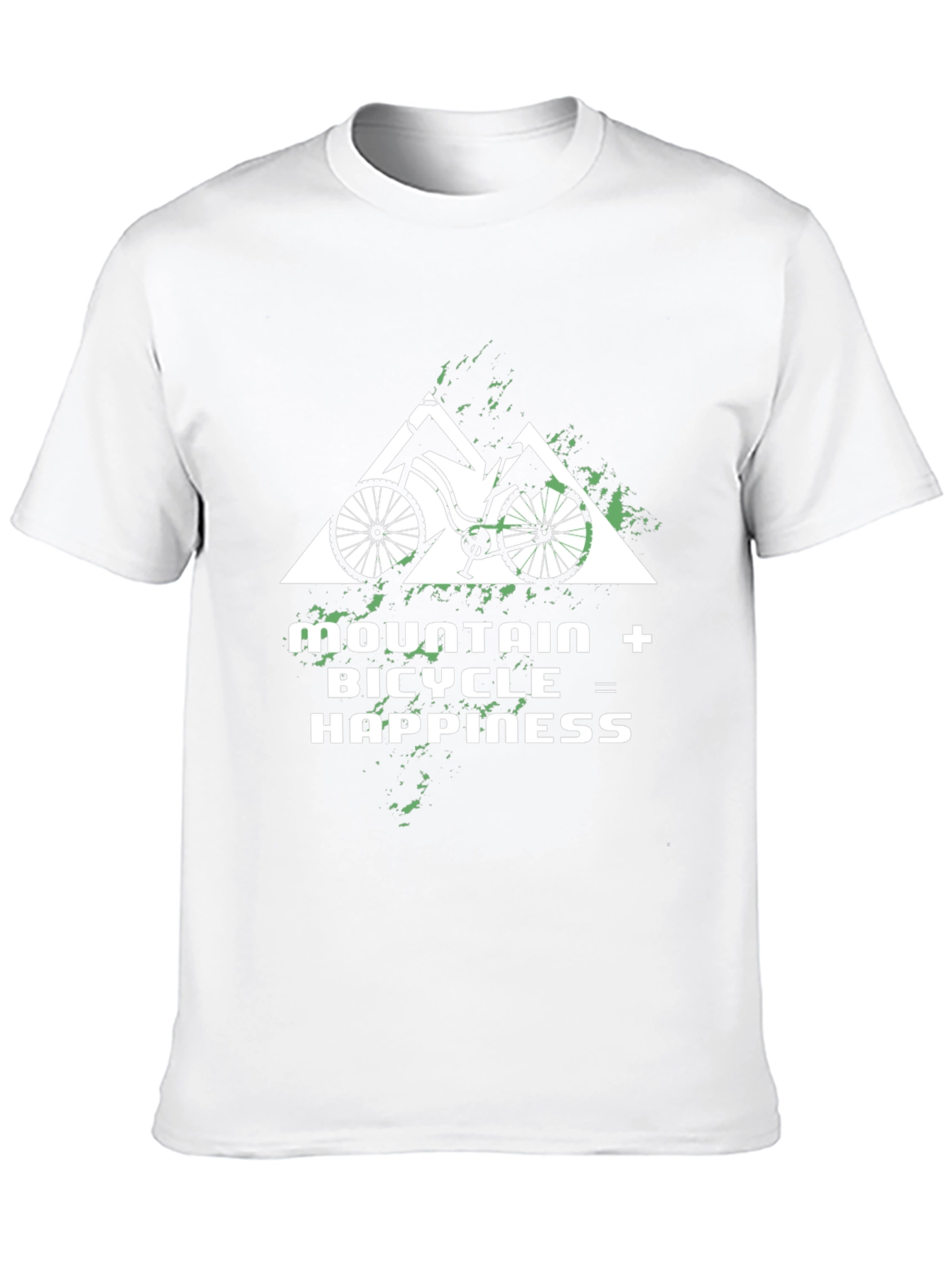 Mountain Bicycle Happiness Graphic Tee - Black