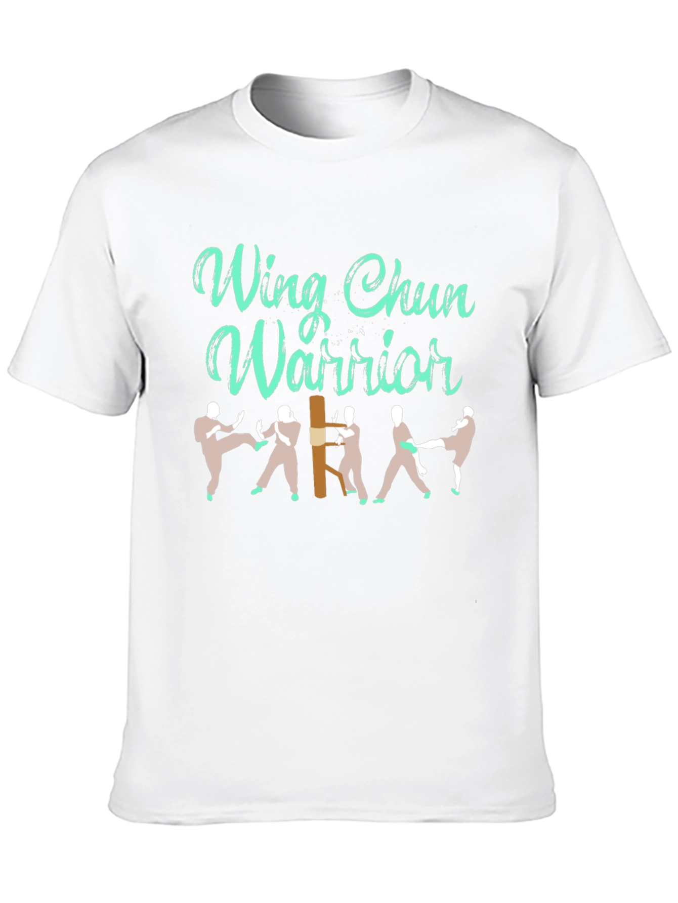 Wing Chun Warrior Black Graphic T-Shirt