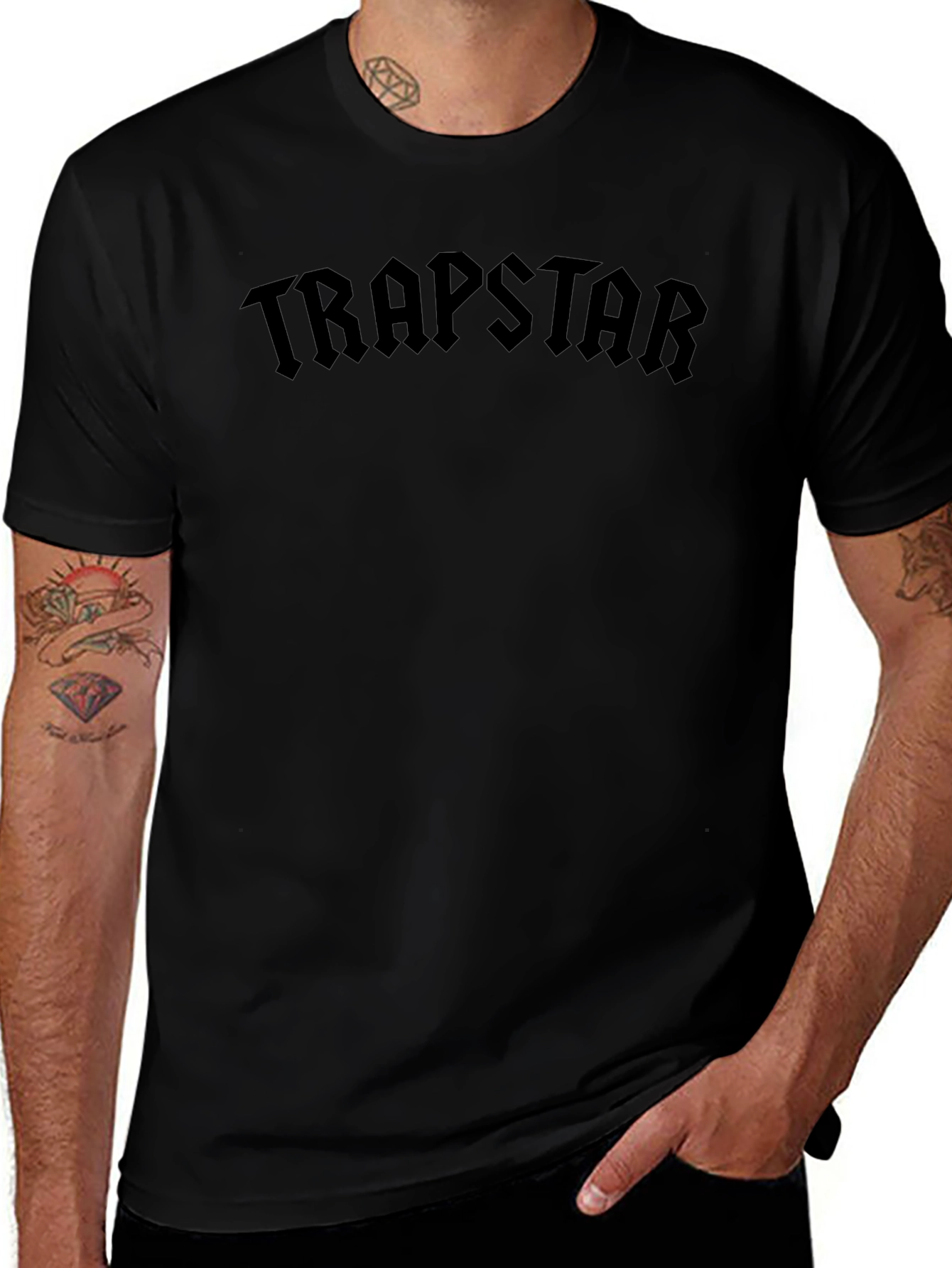 Trapstar Logo Graphic T-Shirt - Black