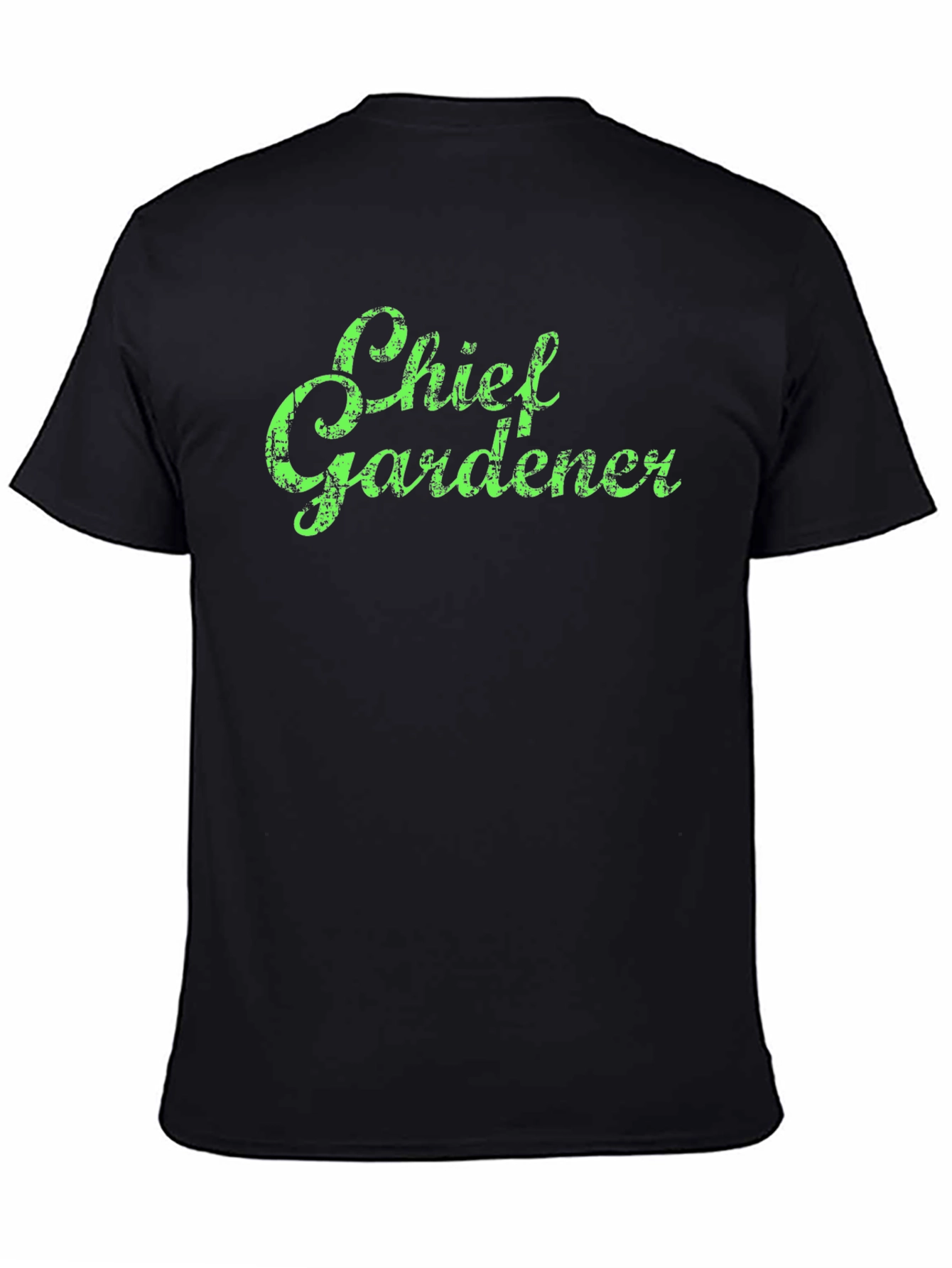 Chief Gardener Graphic T-Shirt - Black Cotton Tee